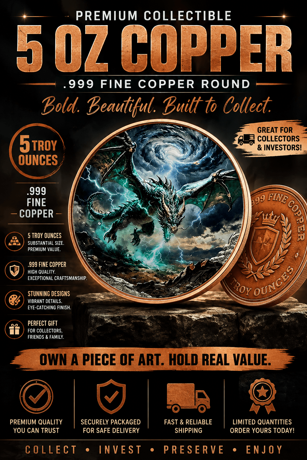 5 oz Copper Collections - MMmetalsandmore