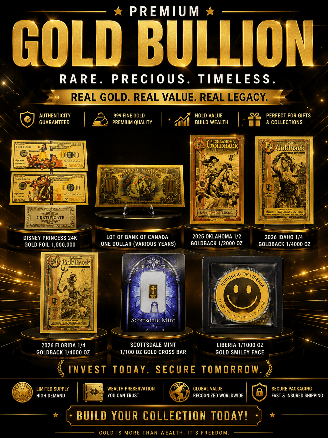 Gold Bullion - MMmetalsandmore