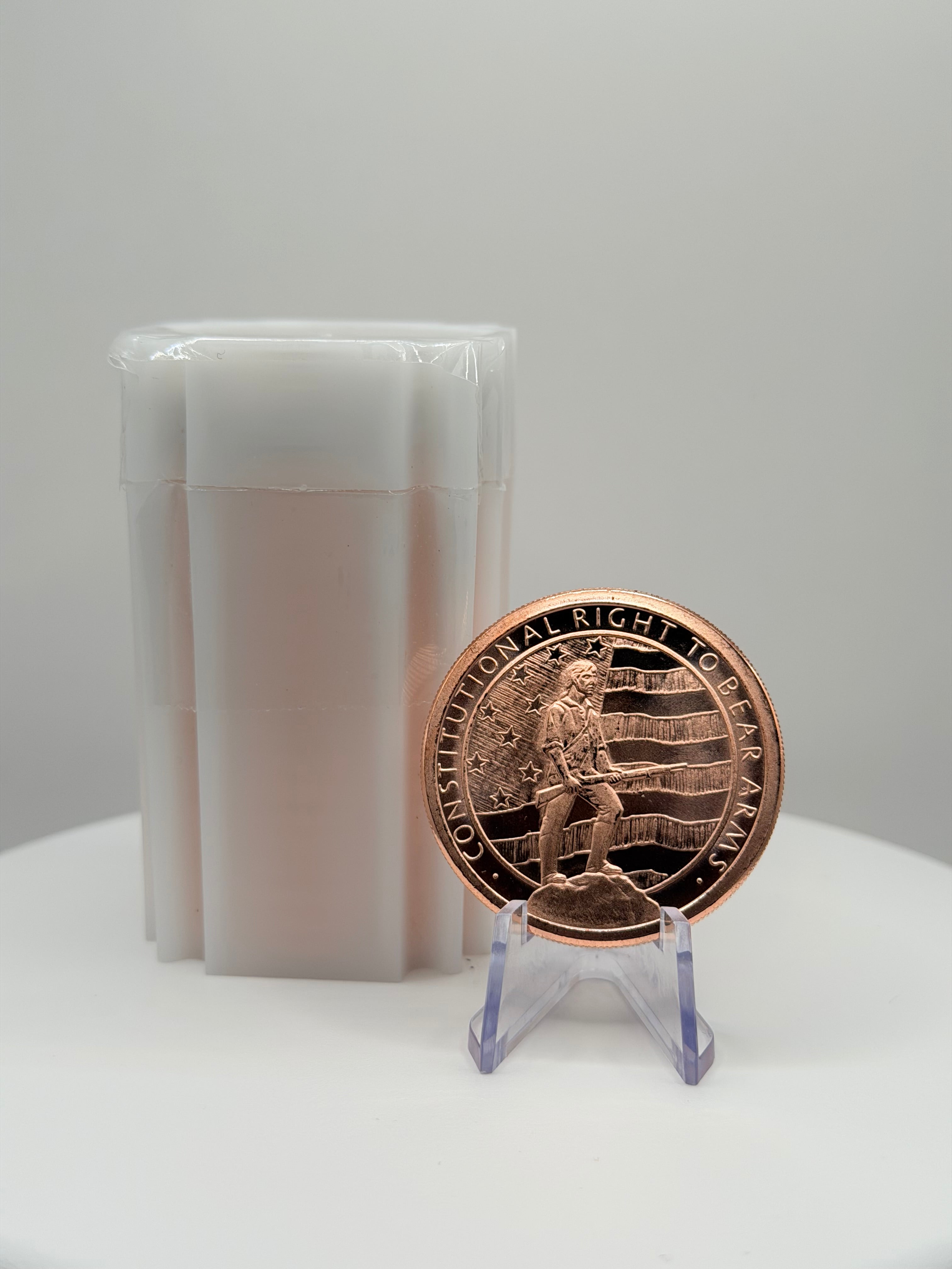 Balle de 1 oz en cuivre pur à 999 ‰, deuxième amendement, droit de porter des armes