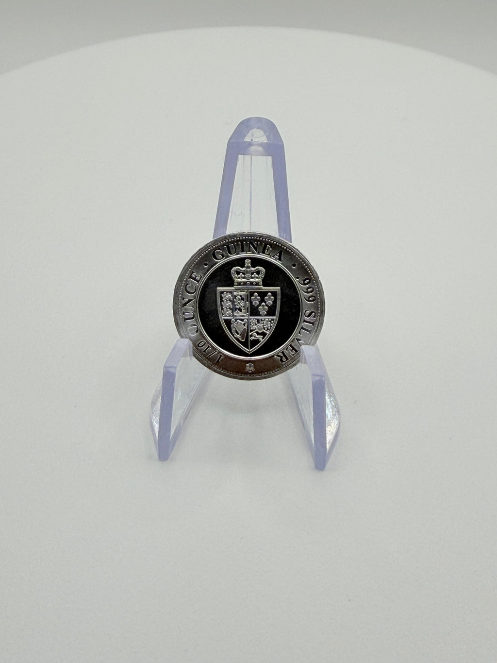 1/10 oz .999 Fine Silver Round – St. Helena Rose Spade Guinea Shield Year 2020