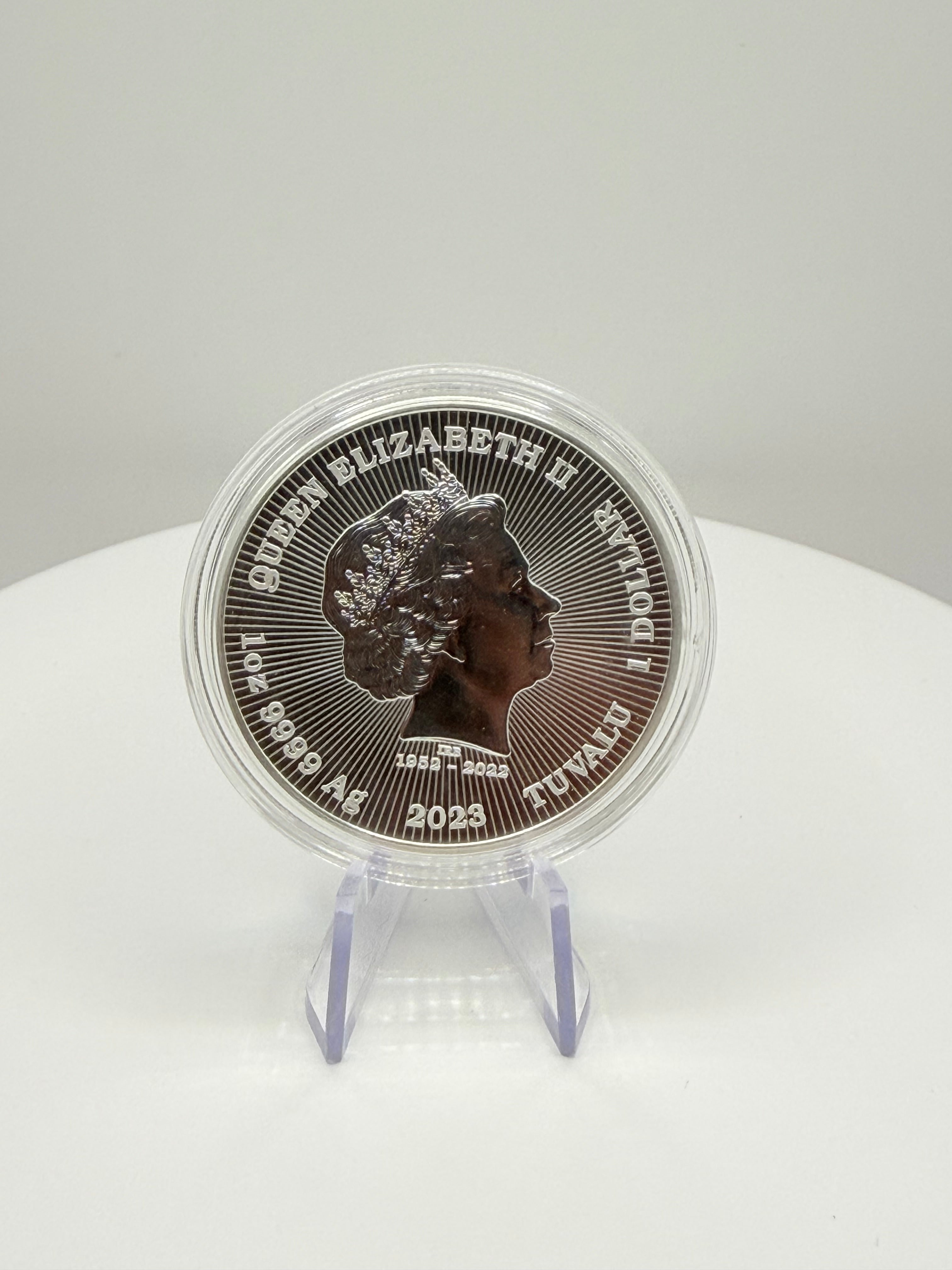 2023 Defenders of Liberty "Land" 1 oz Fine Silver Round (.999 Pure)