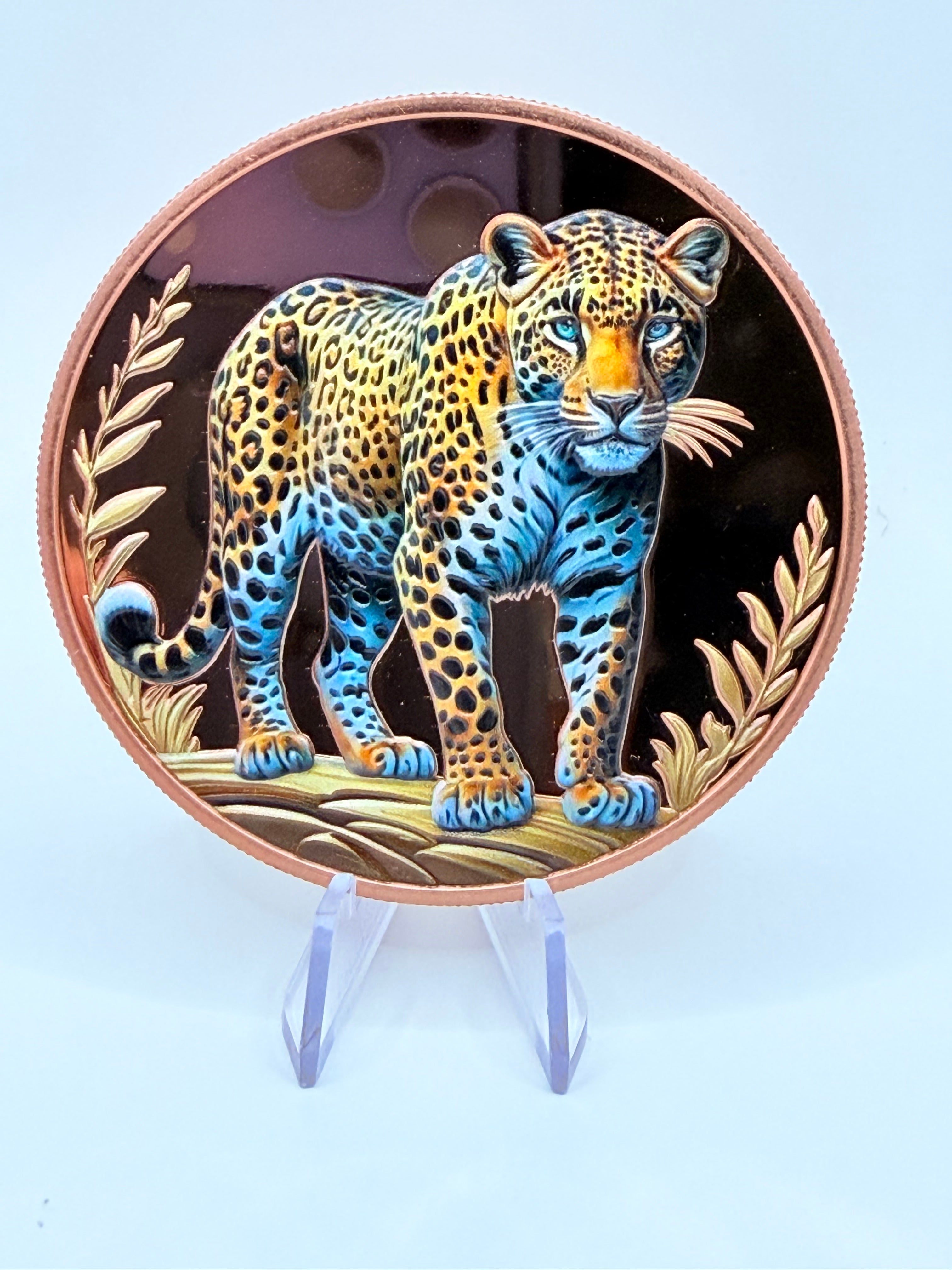 Lotus Mint 5 oz Jaguar .999 Fine Copper Round – Big Cat Series