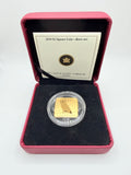 2010 Canada $3 Wildlife Conservation Series: Barn Owl Gold-Plated Sterling Silver Square Coin (Box & COA)