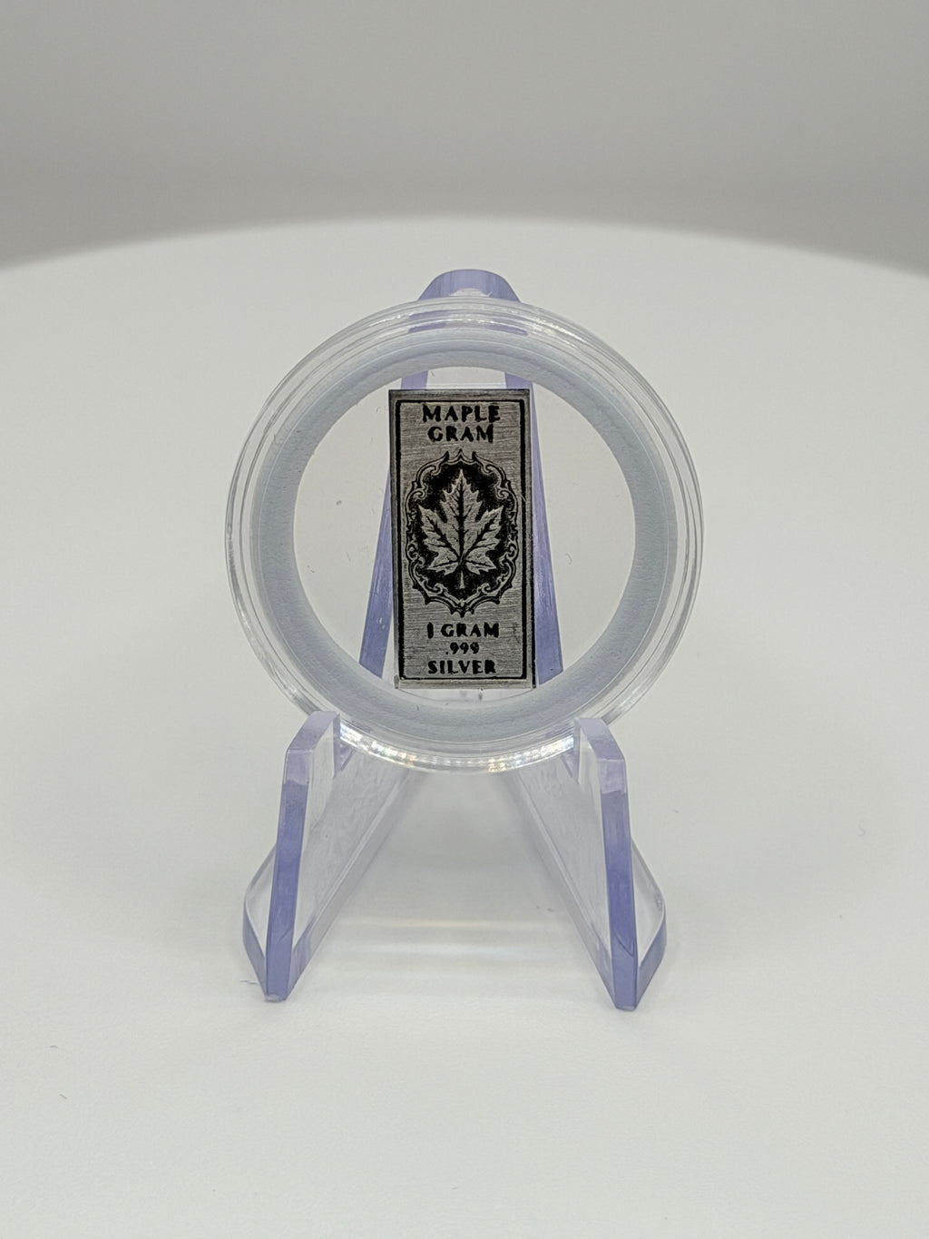 1 Gram .999 Fine Silver Bar - Maple Gram Collector Edition