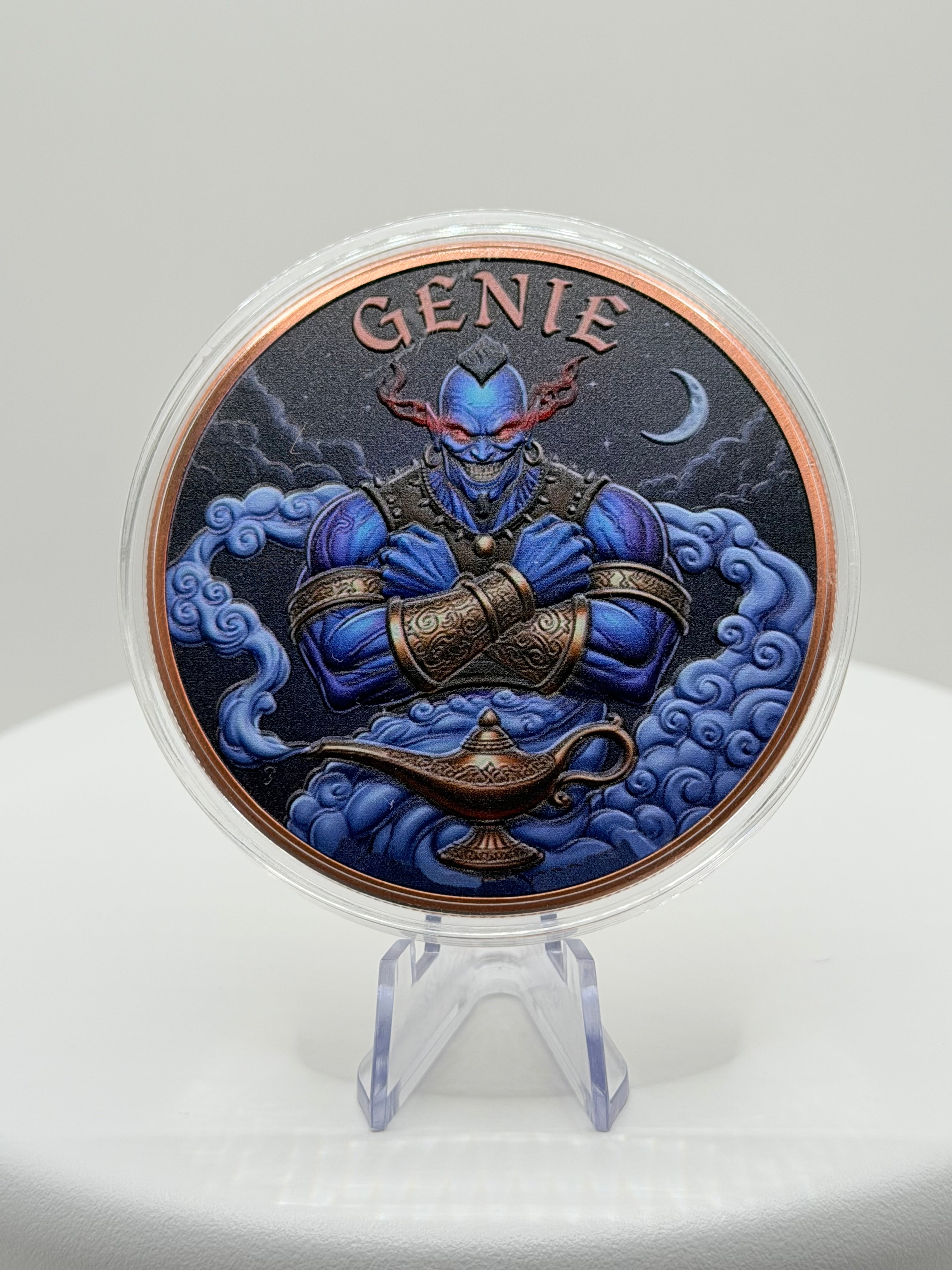 2026 Republic of Liberia "Genie" 5 oz Colorized Copper Round (.999 Fine)