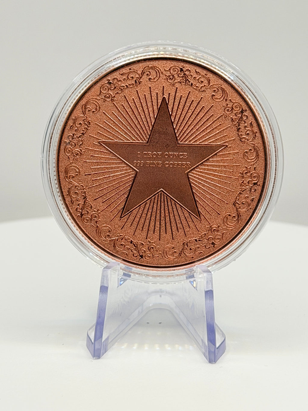 Arctic Polar Bear Hourglass 1 oz .999 Fine Copper Art Round - Limited Edition Colorized Bullion