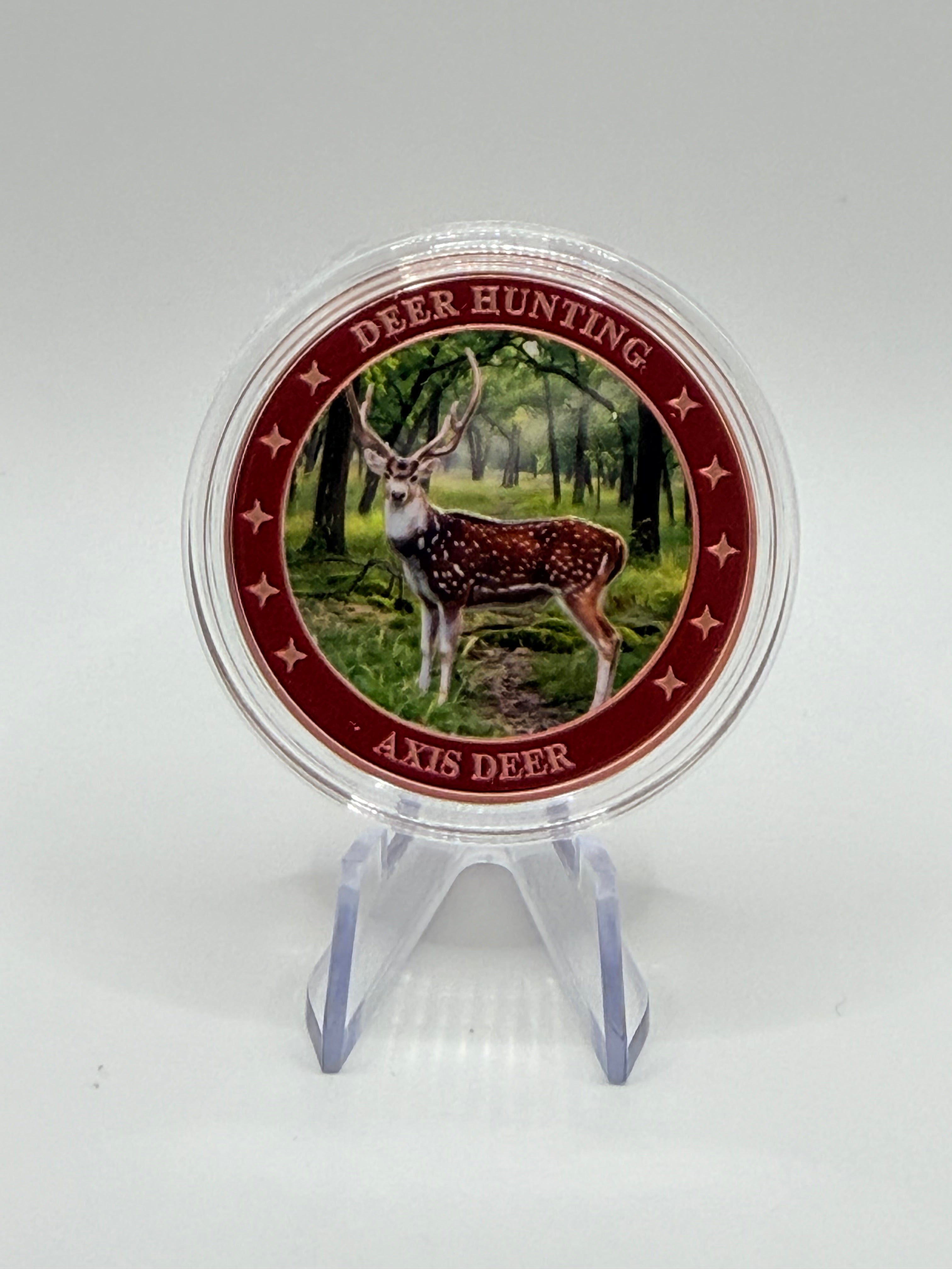 Axis Deer Hunting / Deer Hunting Collectible Coin – 1 oz .999 Fine Copper