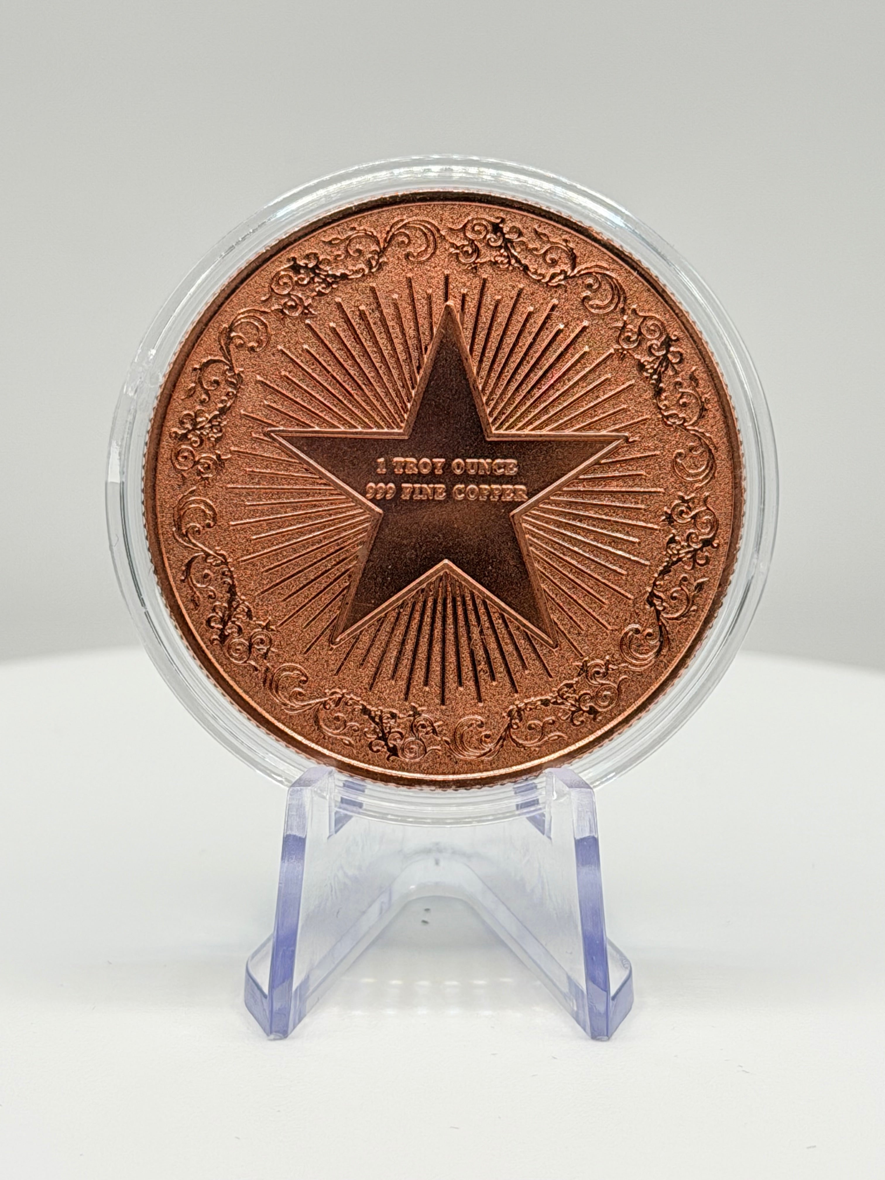 Mystical Nine-Tailed Cosmic Fox 1 oz .999 Fine Copper Art Round - Limited Edition Colorized Bullion