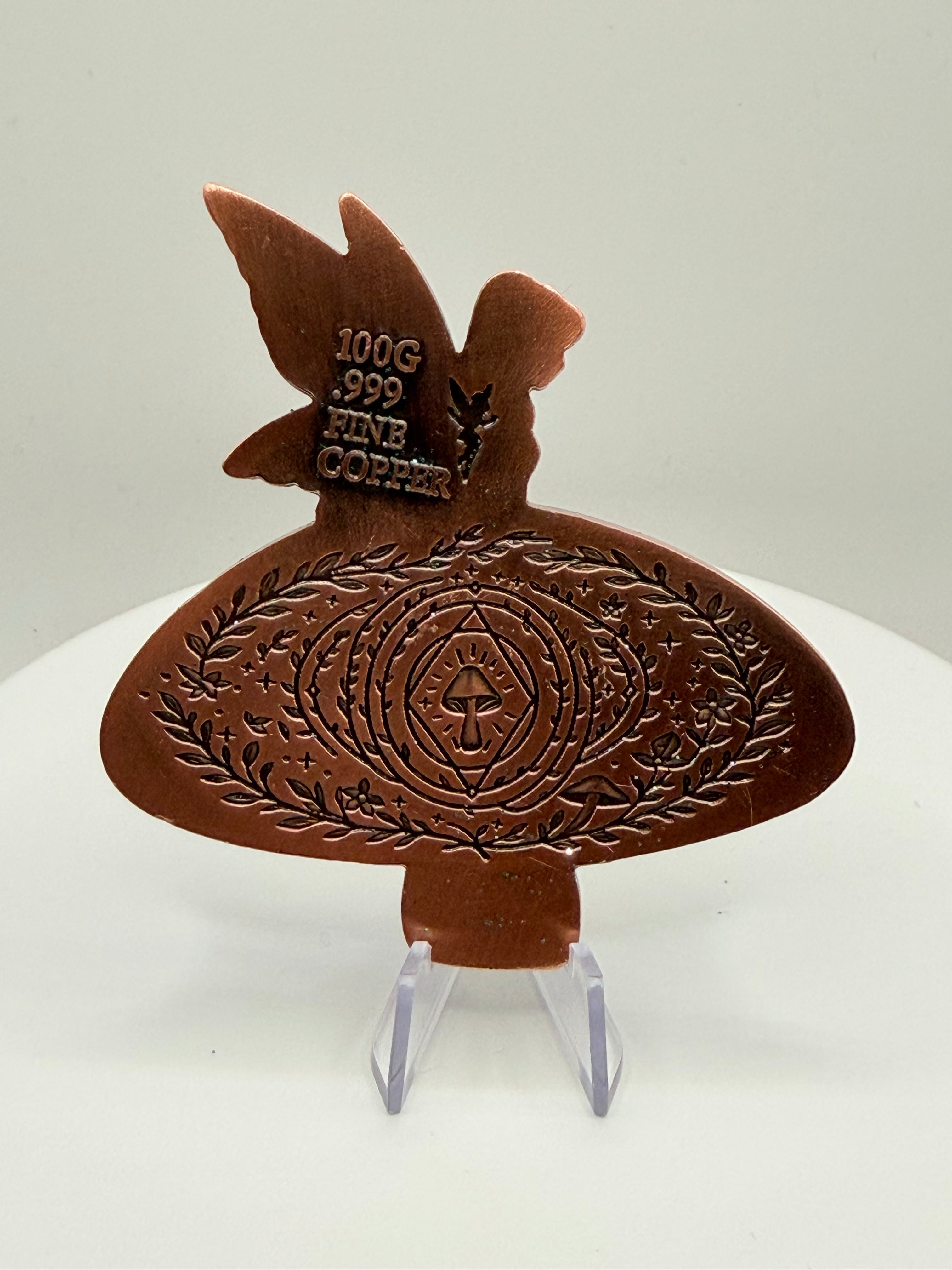 2026 Enchanted Fairy 100g Colorized Shaped Copper Medal Box