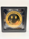 Liberia 1/1000 oz Gold Smiley Face Coin 12 Dollars 9999 Pure