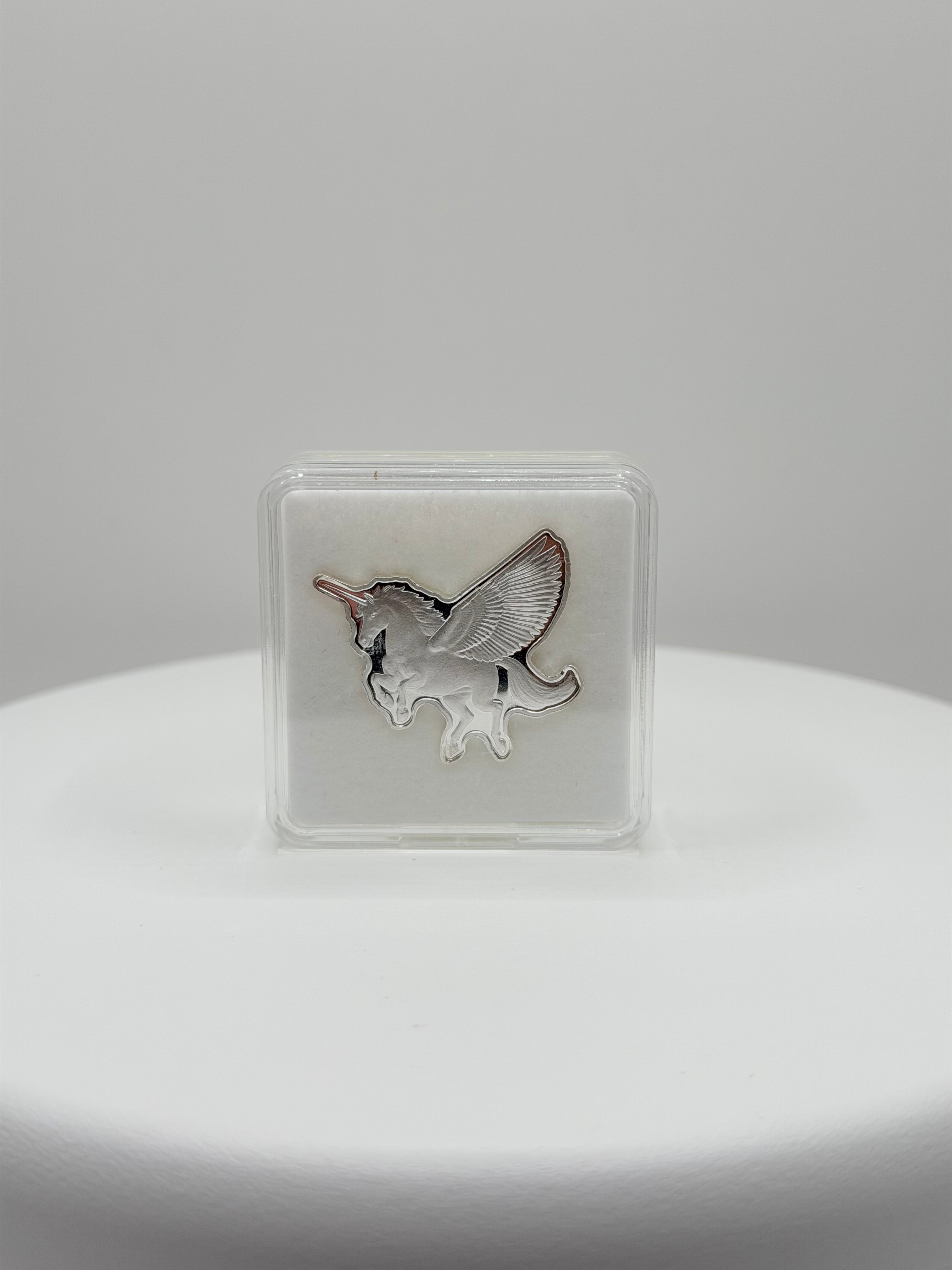 Pan Silver Co 5 Gram .999 Fine Silver Pegasus Unicorn Art Bar