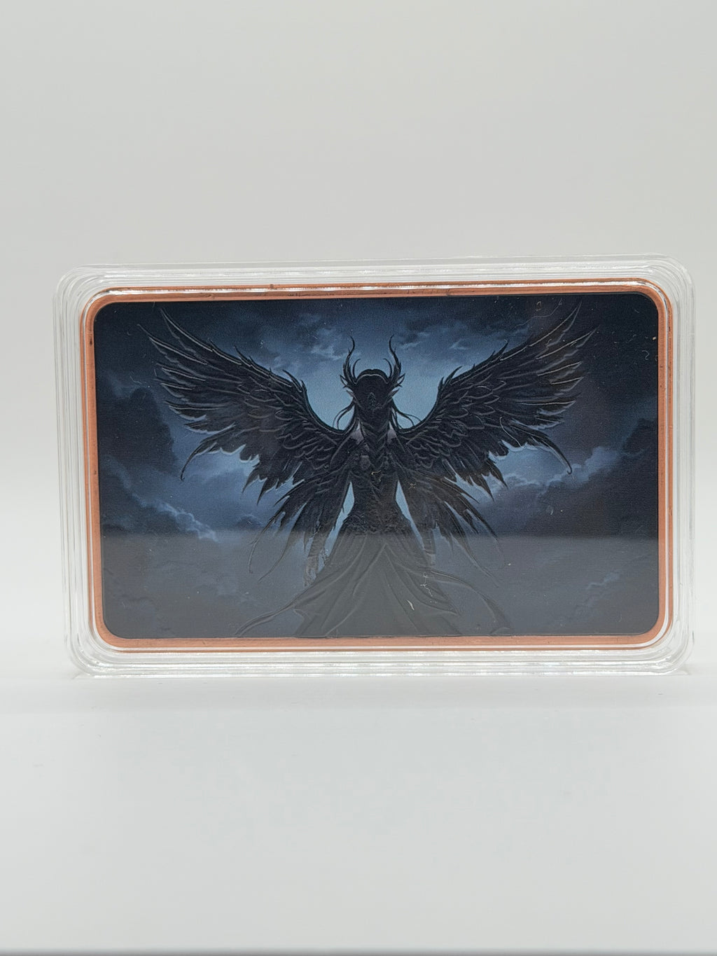 Dark Angel 5 oz Colorized .999 Fine Copper Art Bar Bullion