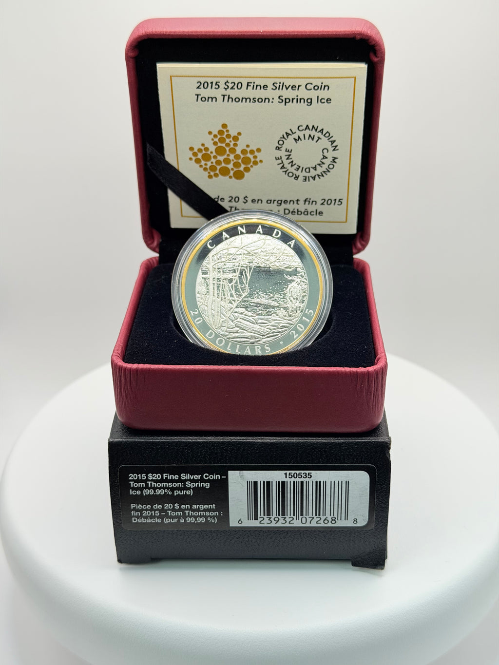 2015 Canada $20 Tom Thomson Spring Ice 1 oz Silver Proof Coin