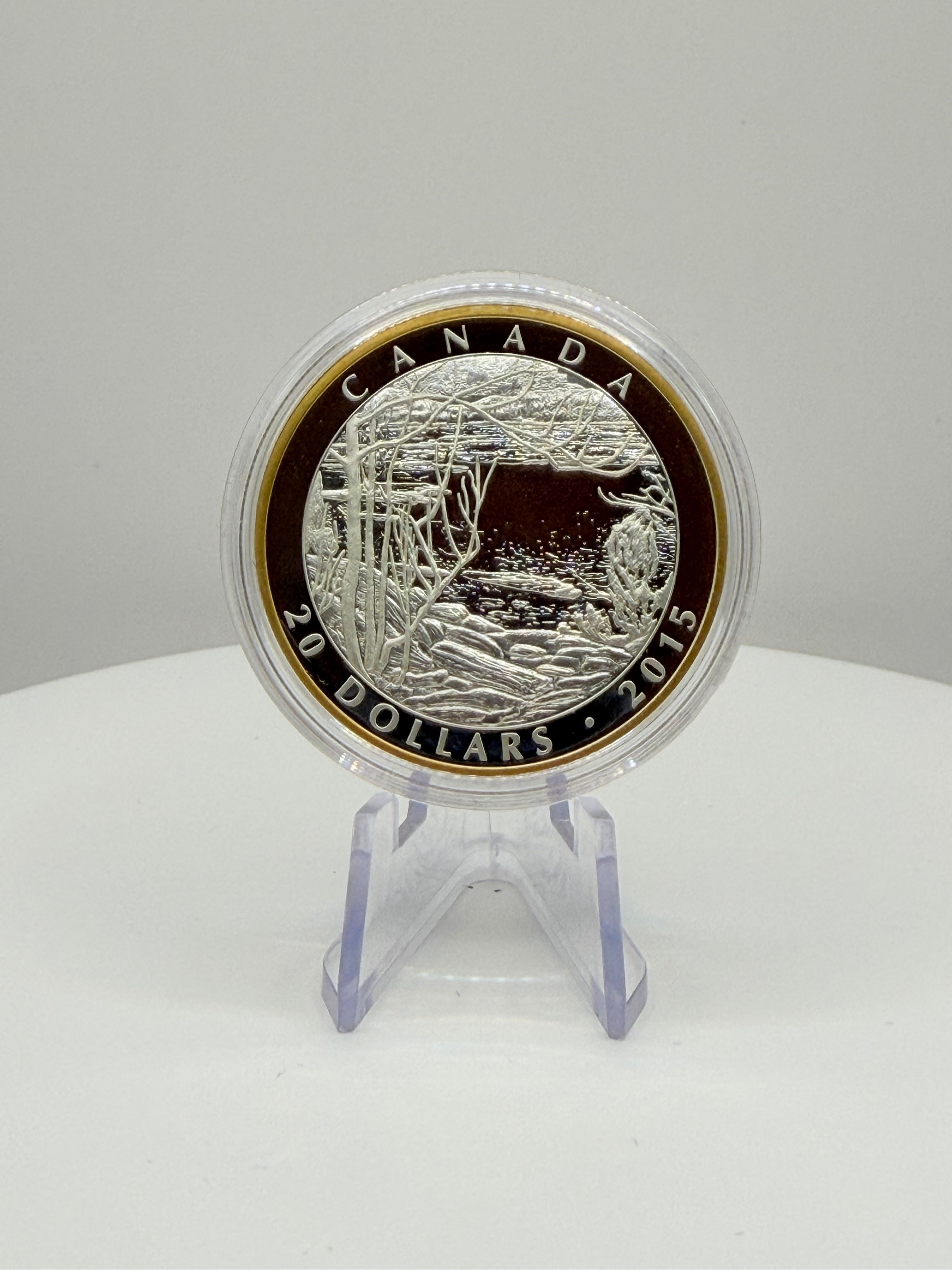 2015 Canada $20 Tom Thomson Spring Ice 1 oz Silver Proof Coin
