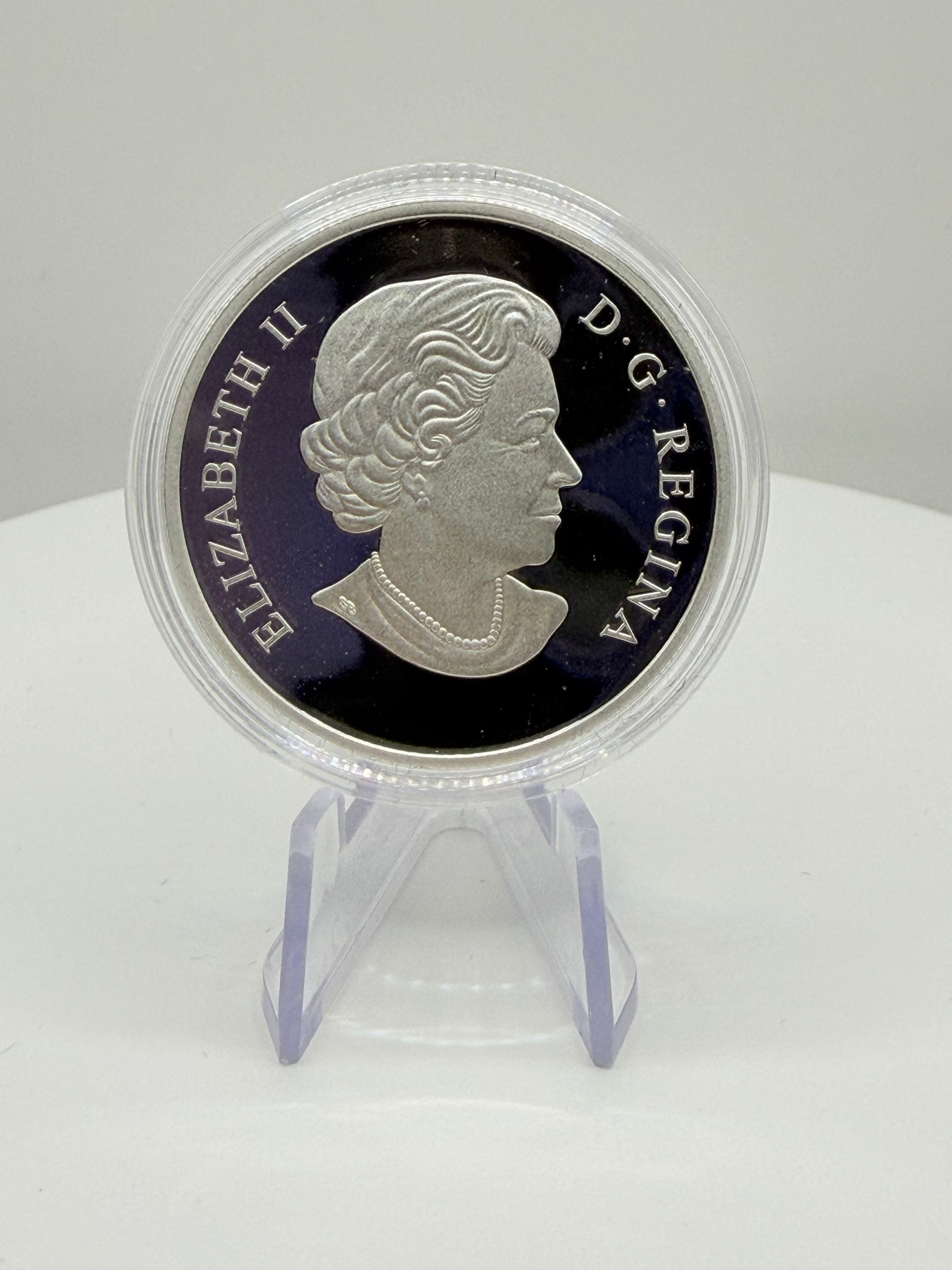 2014 Canada $25 O Canada Cowboy in the Canadian Rockies 1oz Silver Coin