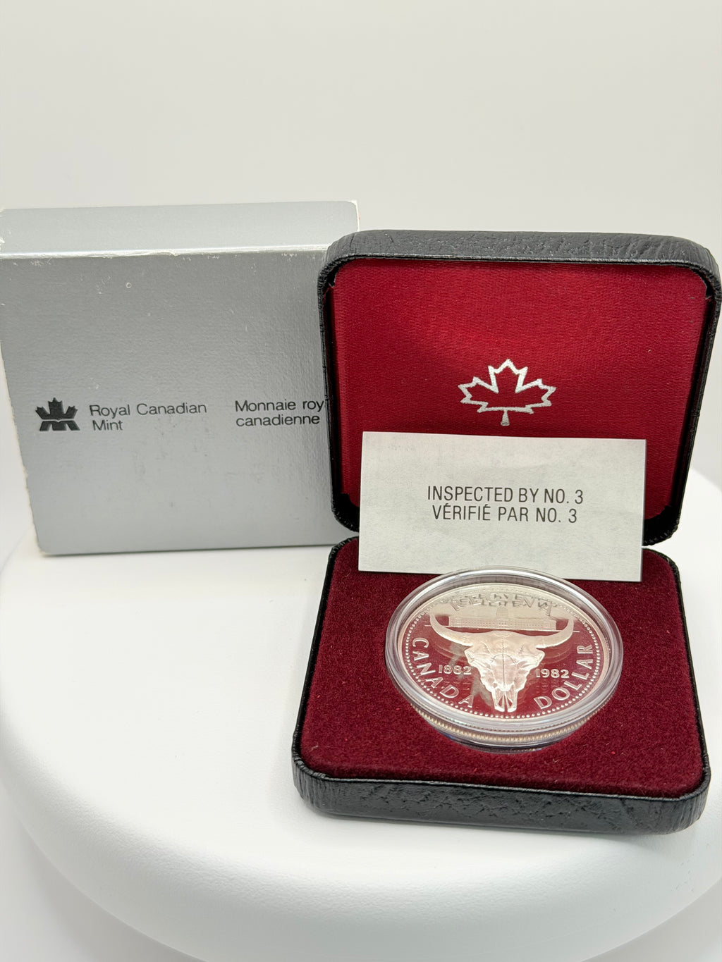 1982 Canada Regina Centennial $1 Silver Proof Coin Boxed
