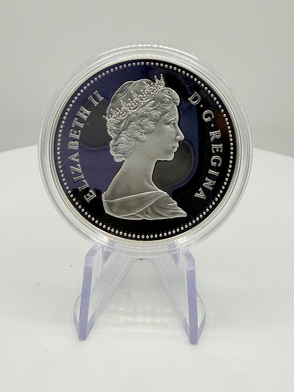 1982 Canada Regina Centennial $1 Silver Proof Coin Boxed