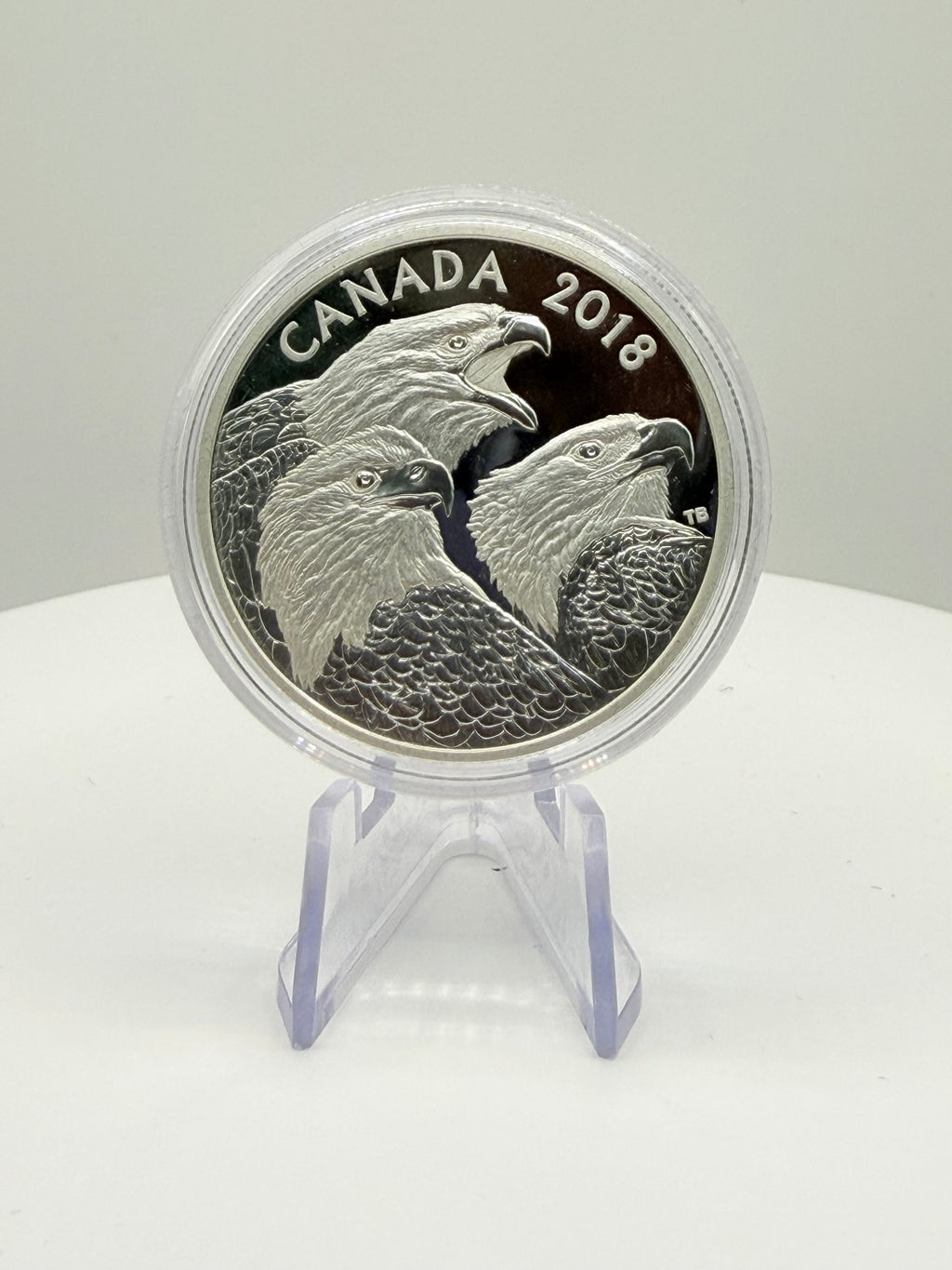 2018 Canada $15 Magnificent Bald Eagles 1 oz Silver Proof Coin