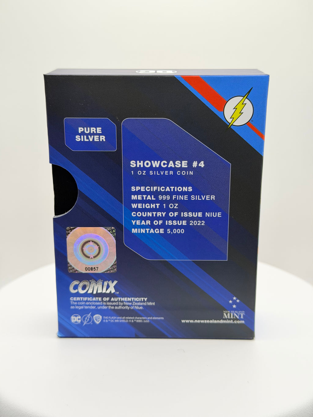 2022 Niue DC Comix Showcase #4 The Flash 1 oz Silver Coin Boxed