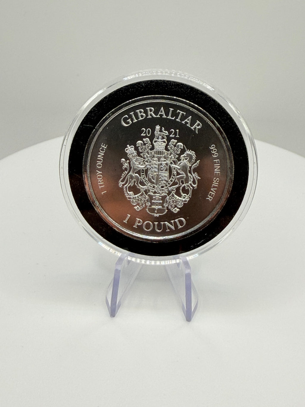 2021 Gibraltar Lady Justice 1 oz Silver Coin (.999 Fine Bullion) - Scottsdale Mint