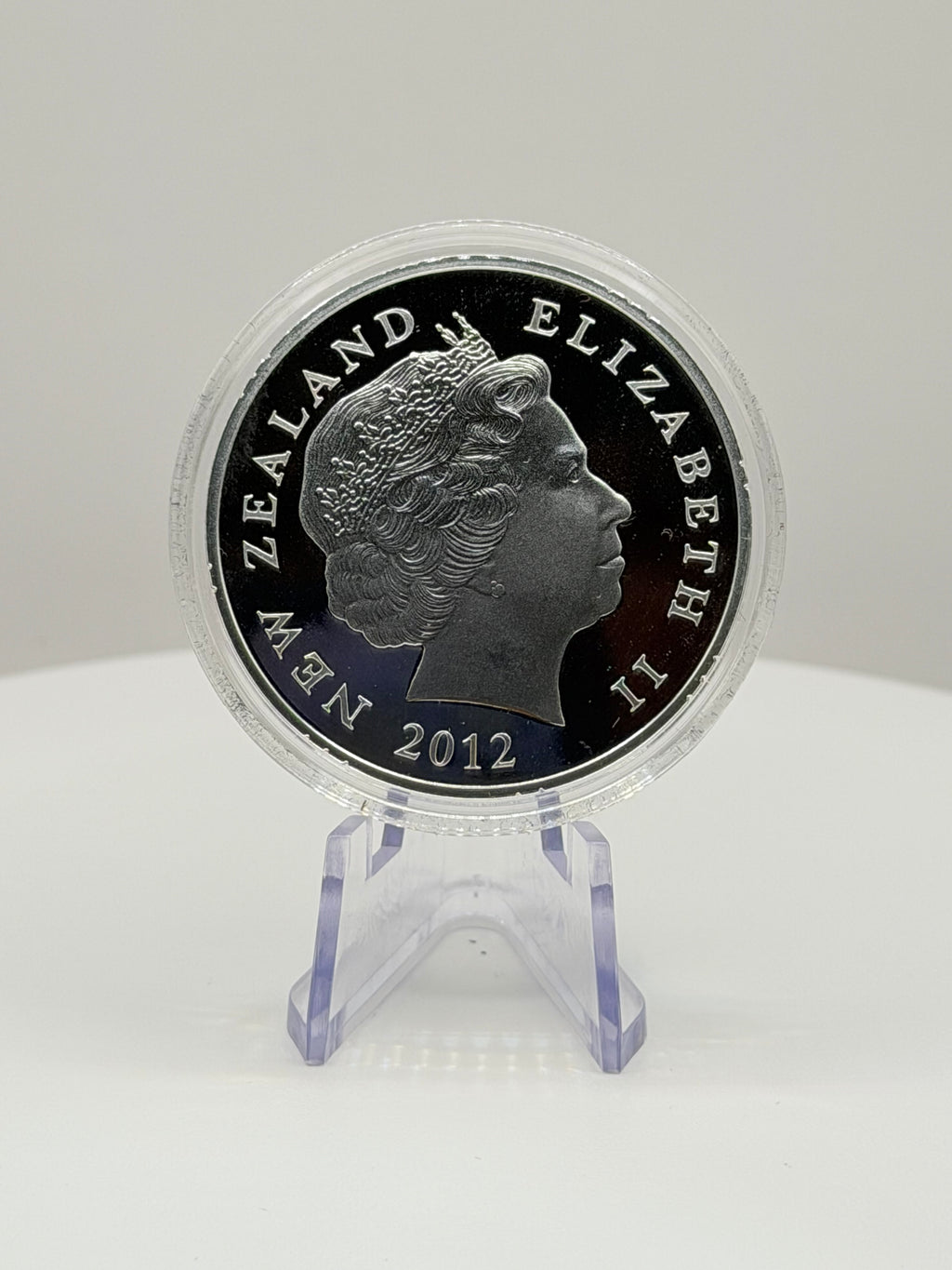 2012 New Zealand $1 Hei Matau Pounamu Greenstone 1oz Silver Coin