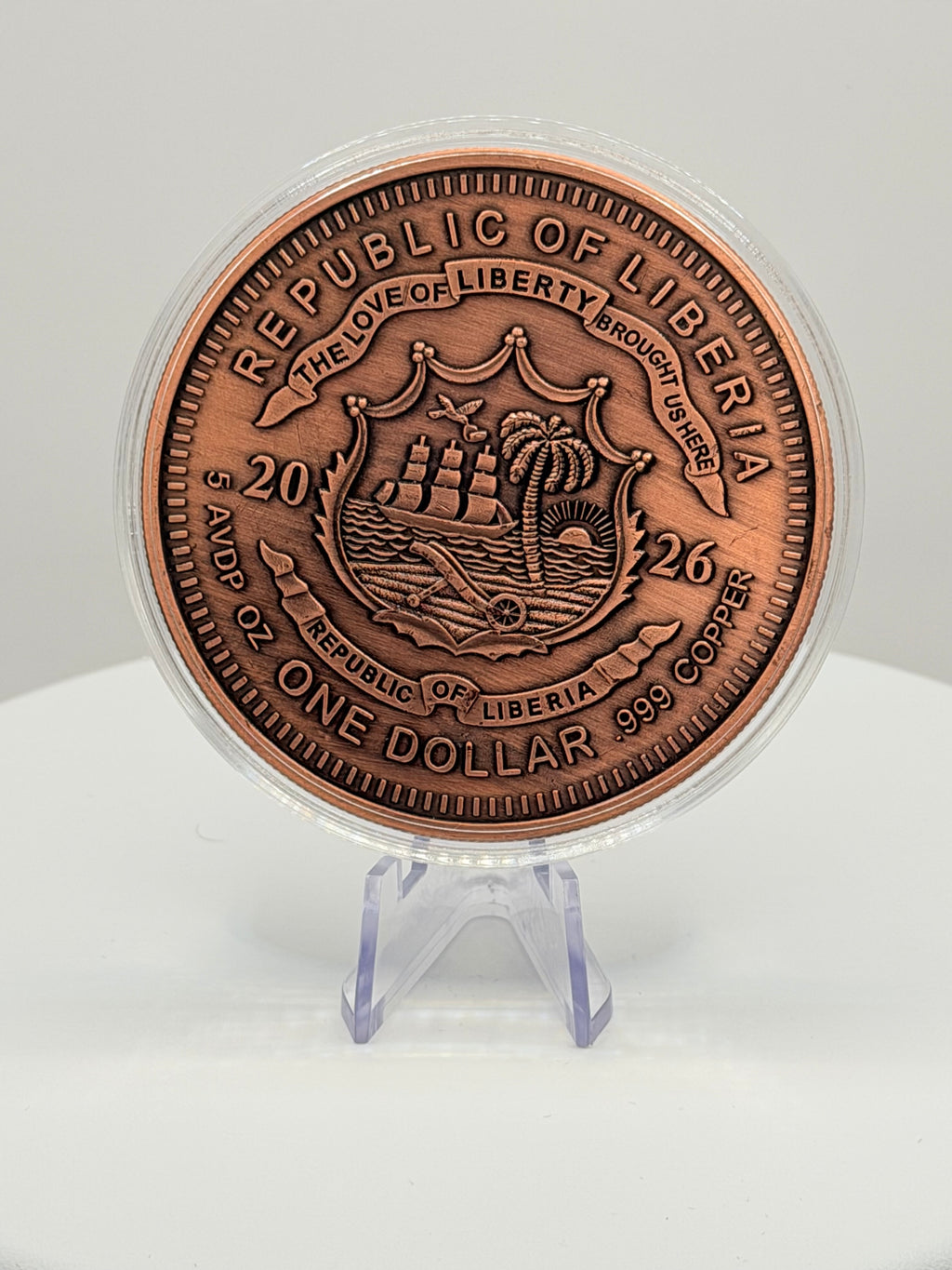 La Catrina Day of the Dead 5 oz Colorized .999 Copper Round