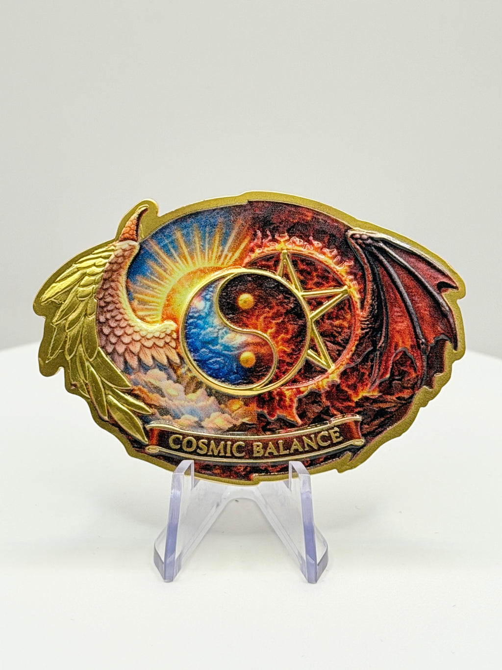 2026 Angels & Demons Balance of Eternity 100g Shaped Medal