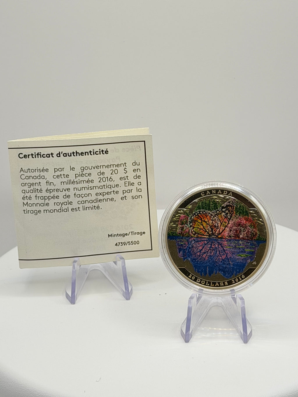 2016 Canada $20 Landscape Illusion Butterfly 1 oz Silver Coin