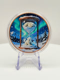 Arctic Hourglass Polar Bears 1 oz Colorized .999 Copper Round