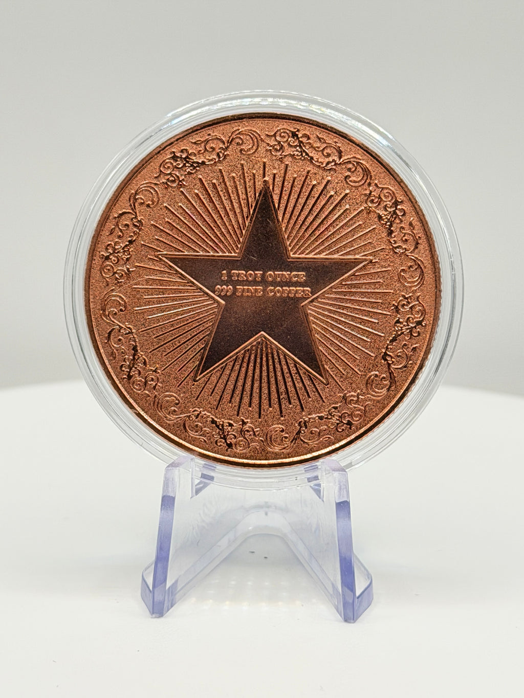 Arctic Hourglass Polar Bears 1 oz Colorized .999 Copper Round