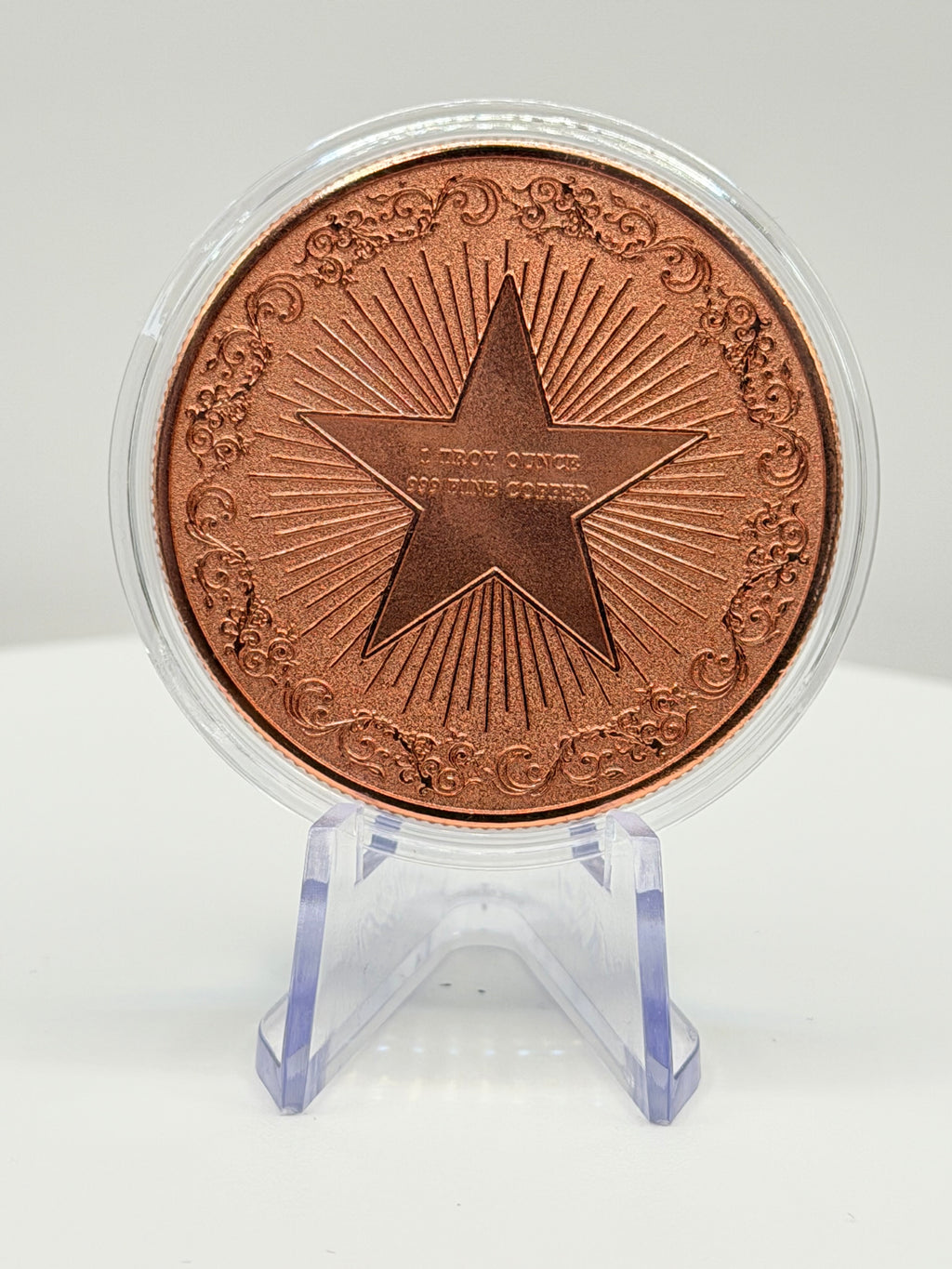 Imperial Golden Dragon 1 oz Colorized .999 Copper Round Bullion