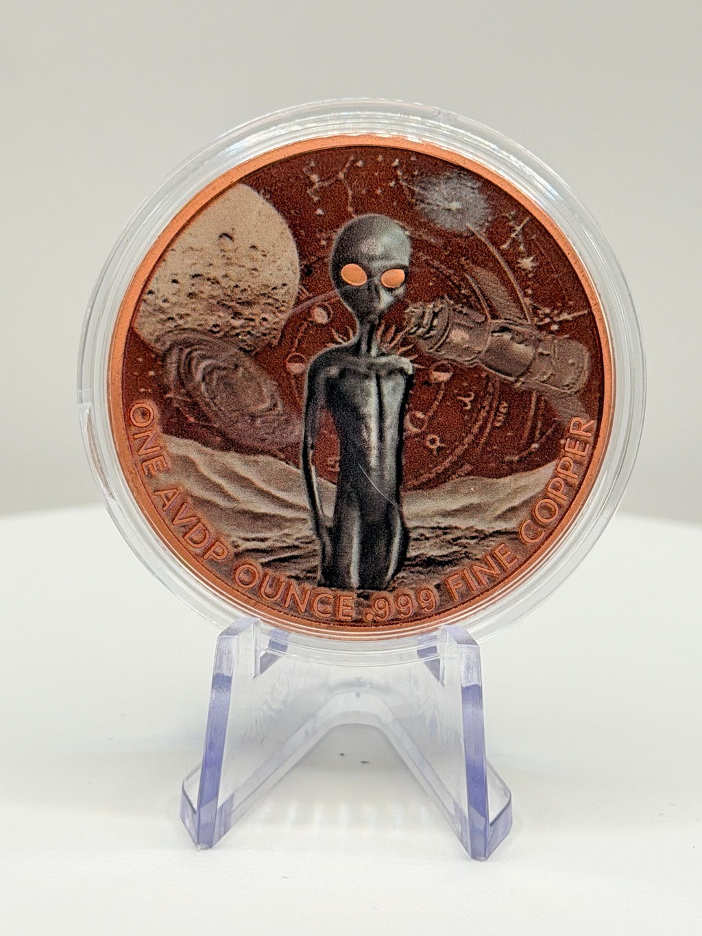 1 oz Alien Extraterrestrial Copper Round .999 Fine