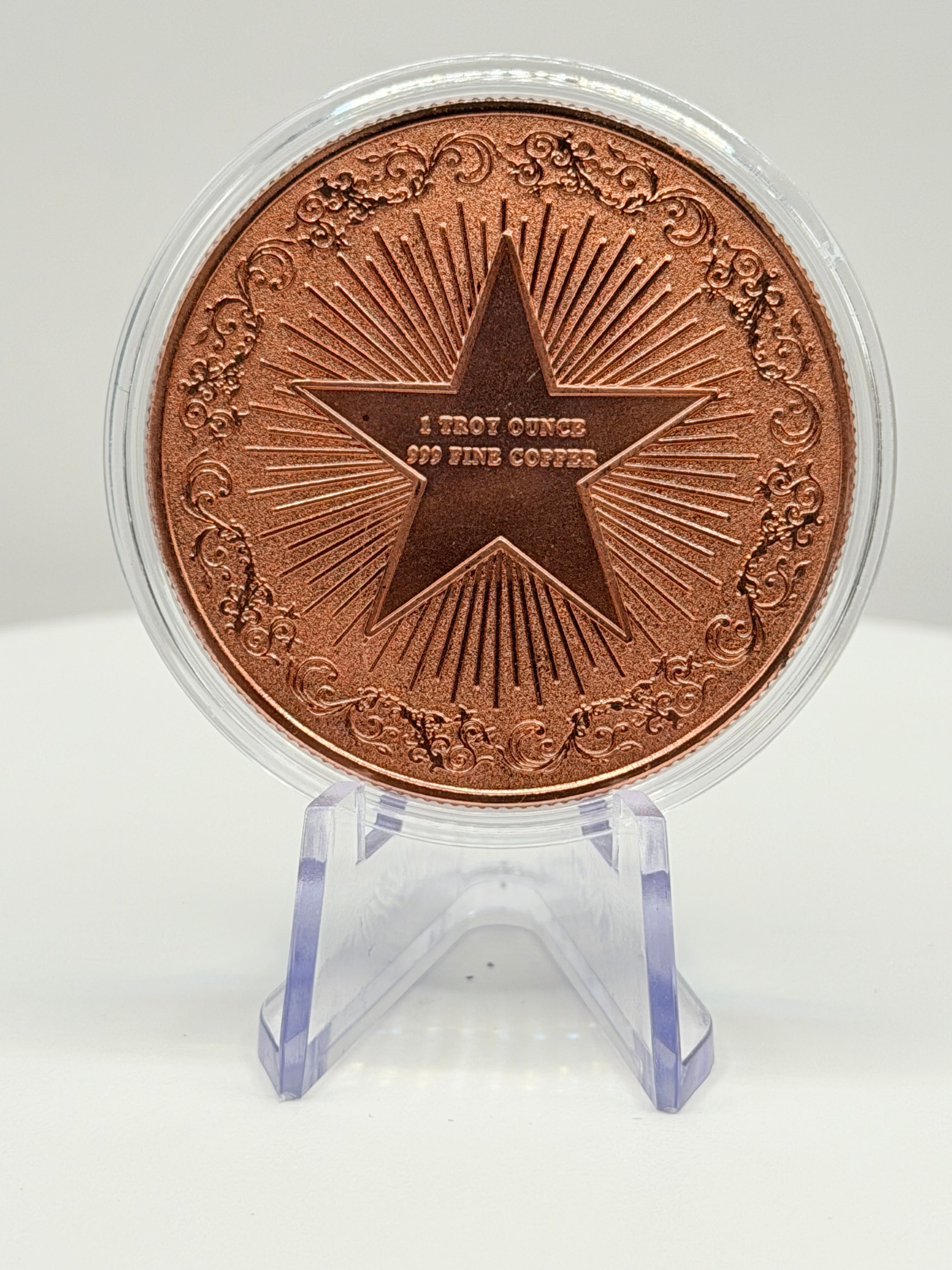 Mystical Moonlight Unicorn 1 oz Colorized .999 Copper Round