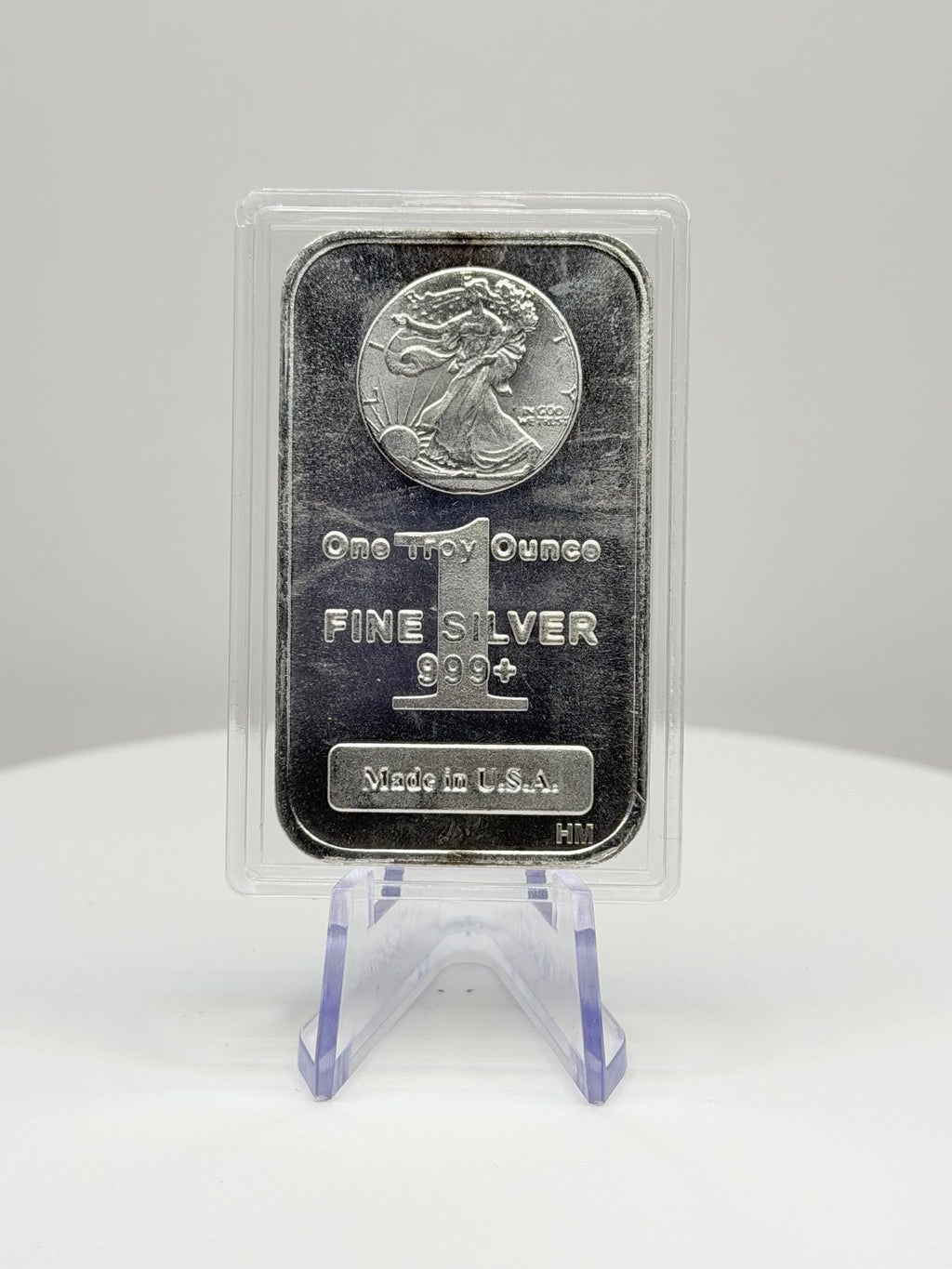 Highland Mint HM 1 oz .999 Fine Silver Walking Liberty Bar