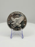 1991 Sunshine Mint 1 oz .999 Fine Silver Round Vintage SMI