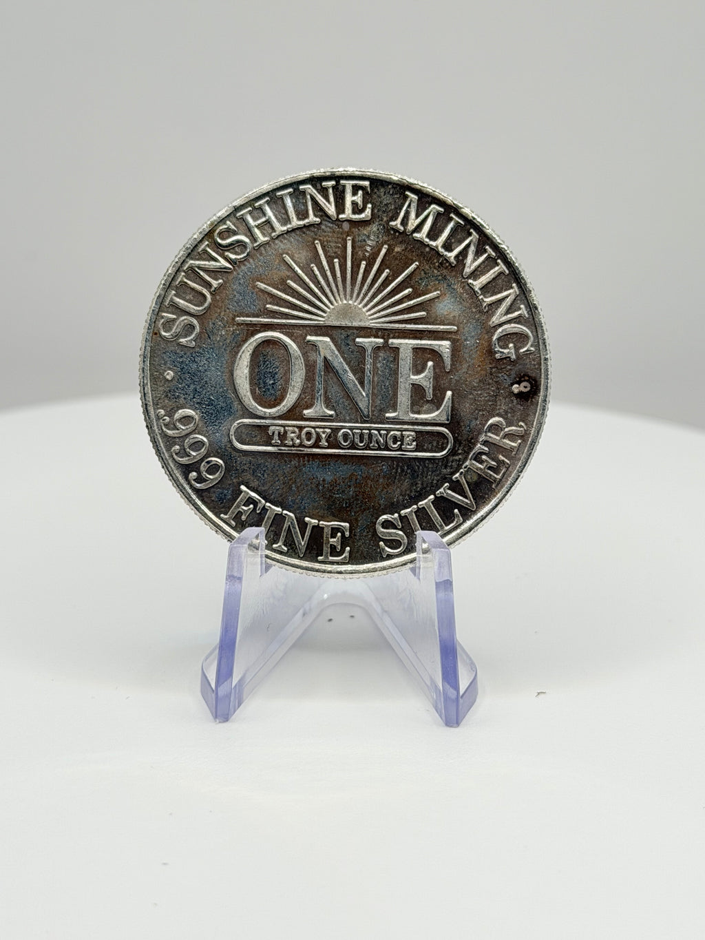 1991 Sunshine Mint 1 oz .999 Fine Silver Round Vintage SMI