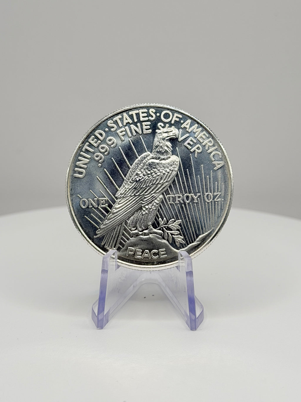 1 oz Peace Dollar Tribute .999 Fine Silver Round Bullion