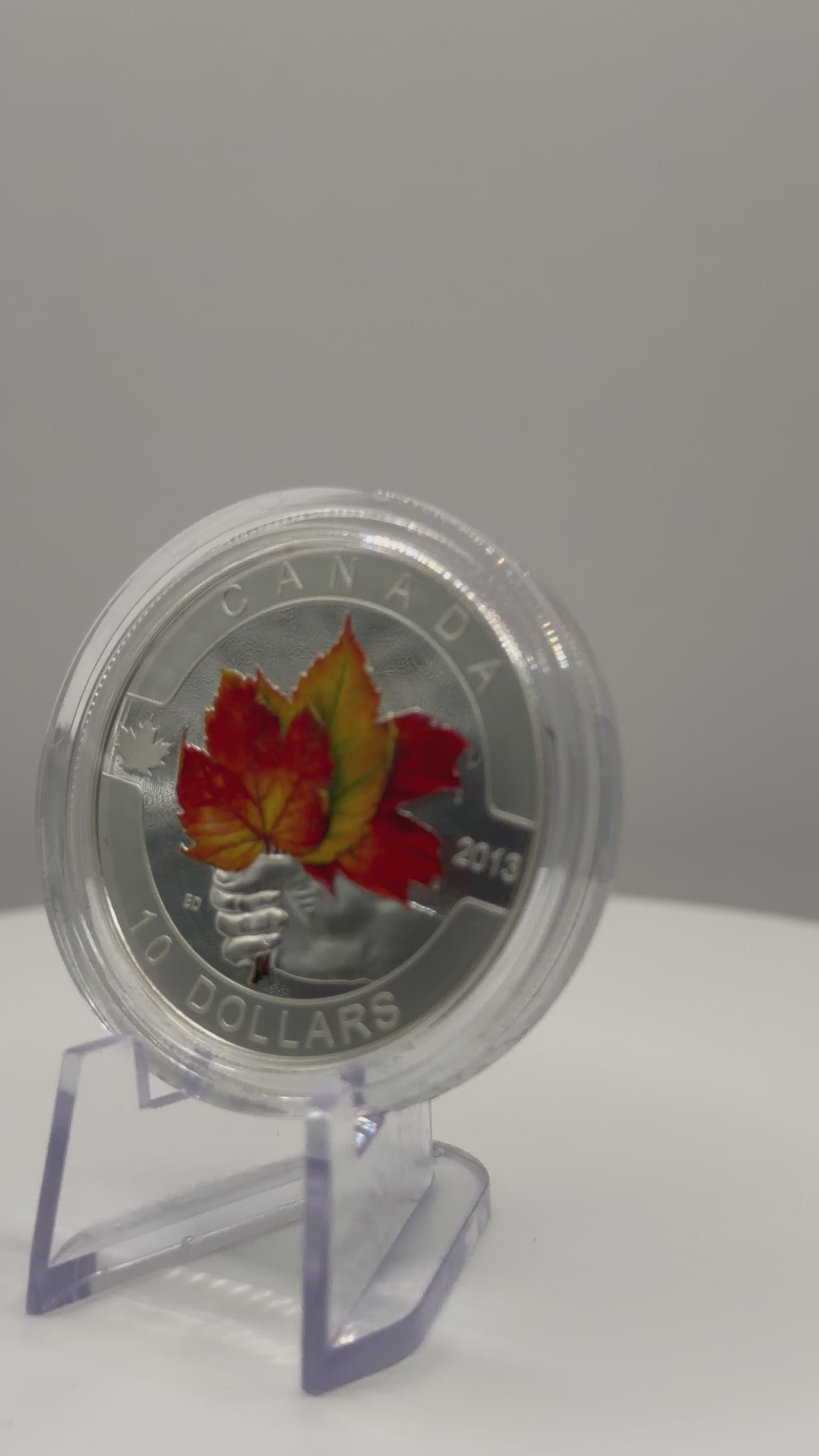 2013 Canada $10 O Canada Series: Maple Leaf 1/2 oz Fine Silver Coin (With Box & COA)