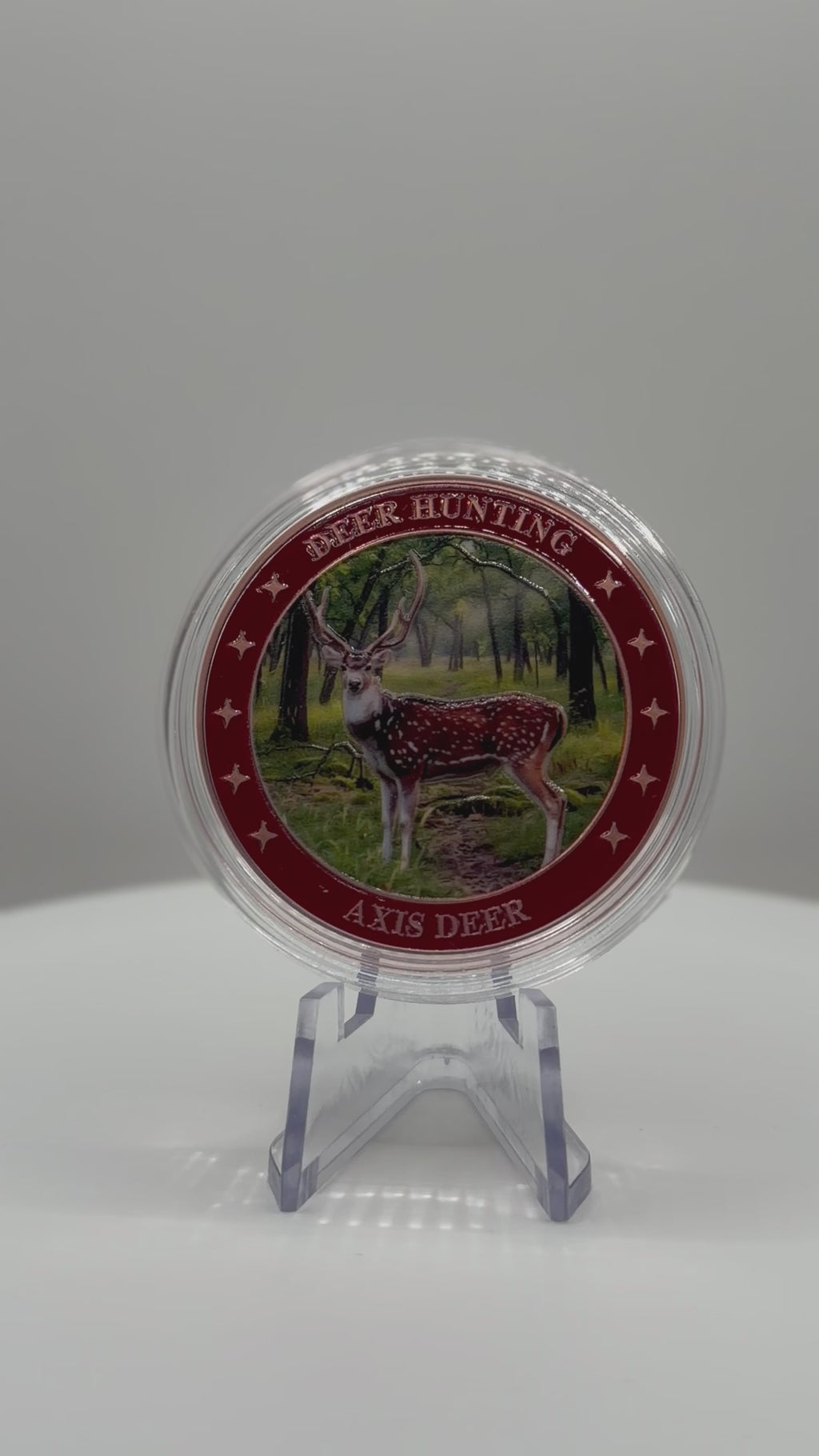 Axis Deer Hunting / Deer Hunting Collectible Coin – 1 oz .999 Fine Copper