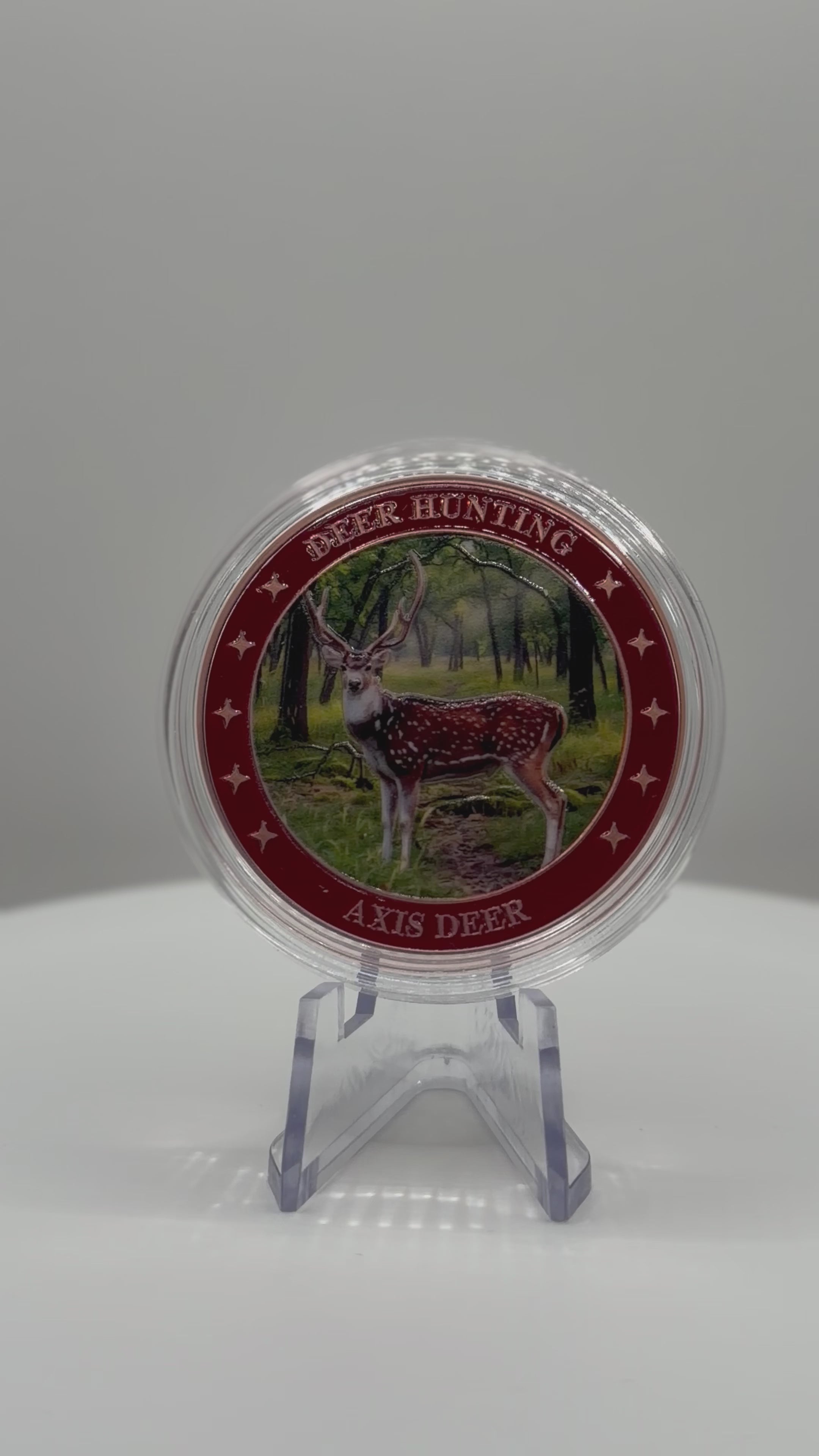 Axis Deer Hunting / Deer Hunting Collectible Coin – 1 oz .999 Fine Copper