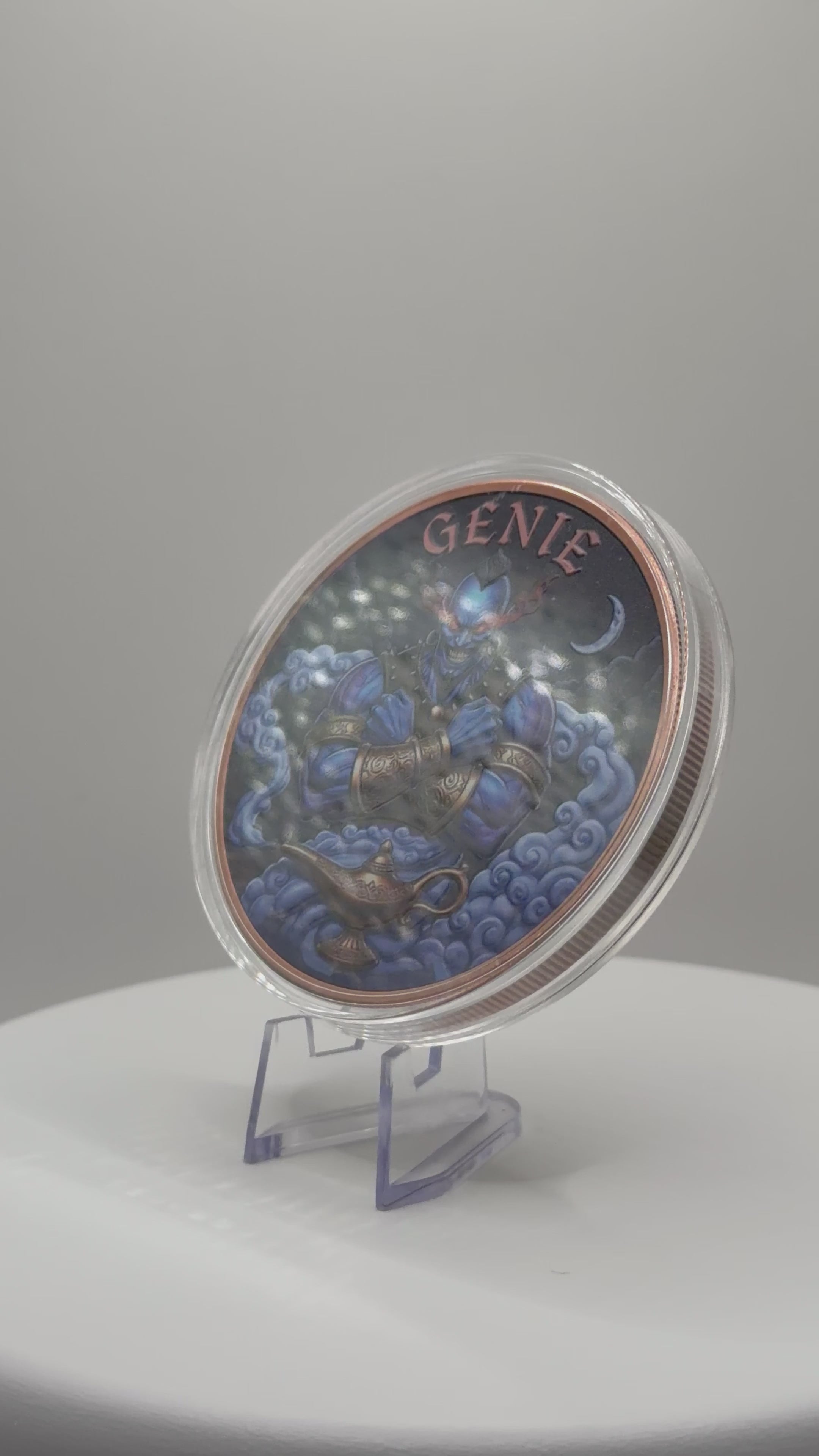 2026 Republic of Liberia "Genie" 5 oz Colorized Copper Round (.999 Fine)