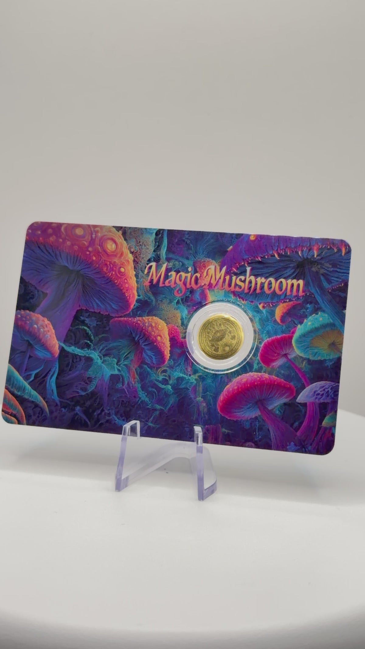 2026 Liberia Psychedelic Mushroom 1/1000 oz .9999 Gold Coin