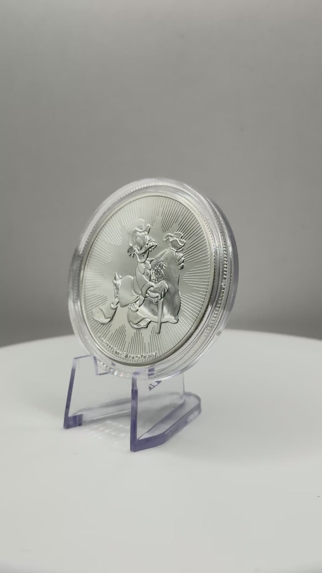 Officially Licensed Disney Scrooge McDuck 1 oz Fine Silver Round (.999 Pure)