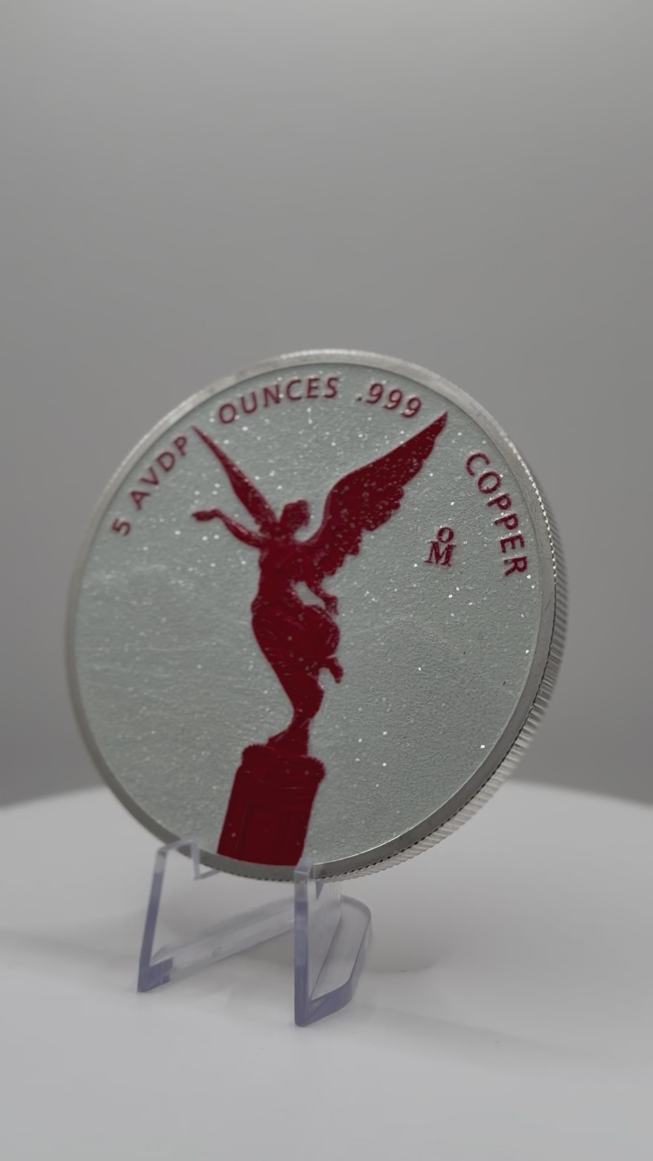 5 oz Libertad Tribute .999 Copper Round – White Diamond Dusted Edition