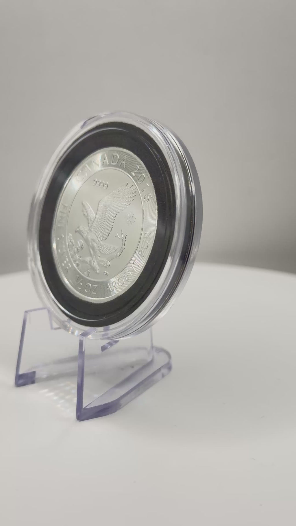 Canada $2 Bald Eagle 1/2 oz .9999 Fine Silver Bullion Coin