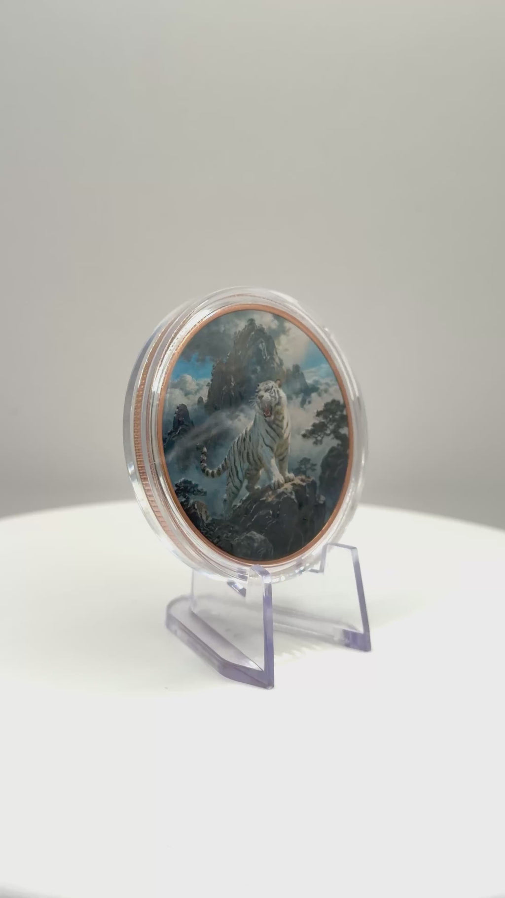 White Tiger Mountain Ascent 1 oz Colorized .999 Copper Round