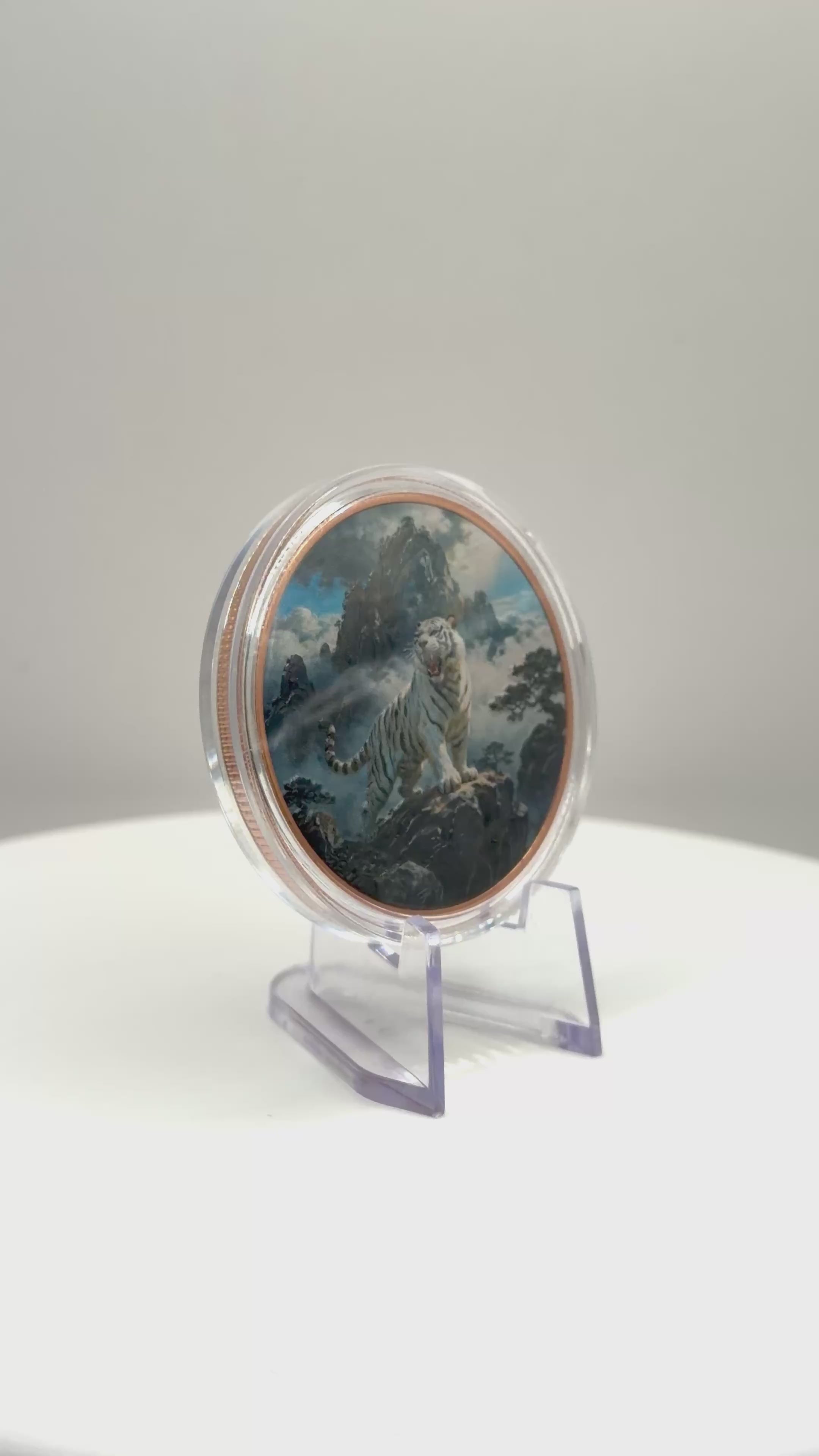 White Tiger Mountain Ascent 1 oz Colorized .999 Copper Round