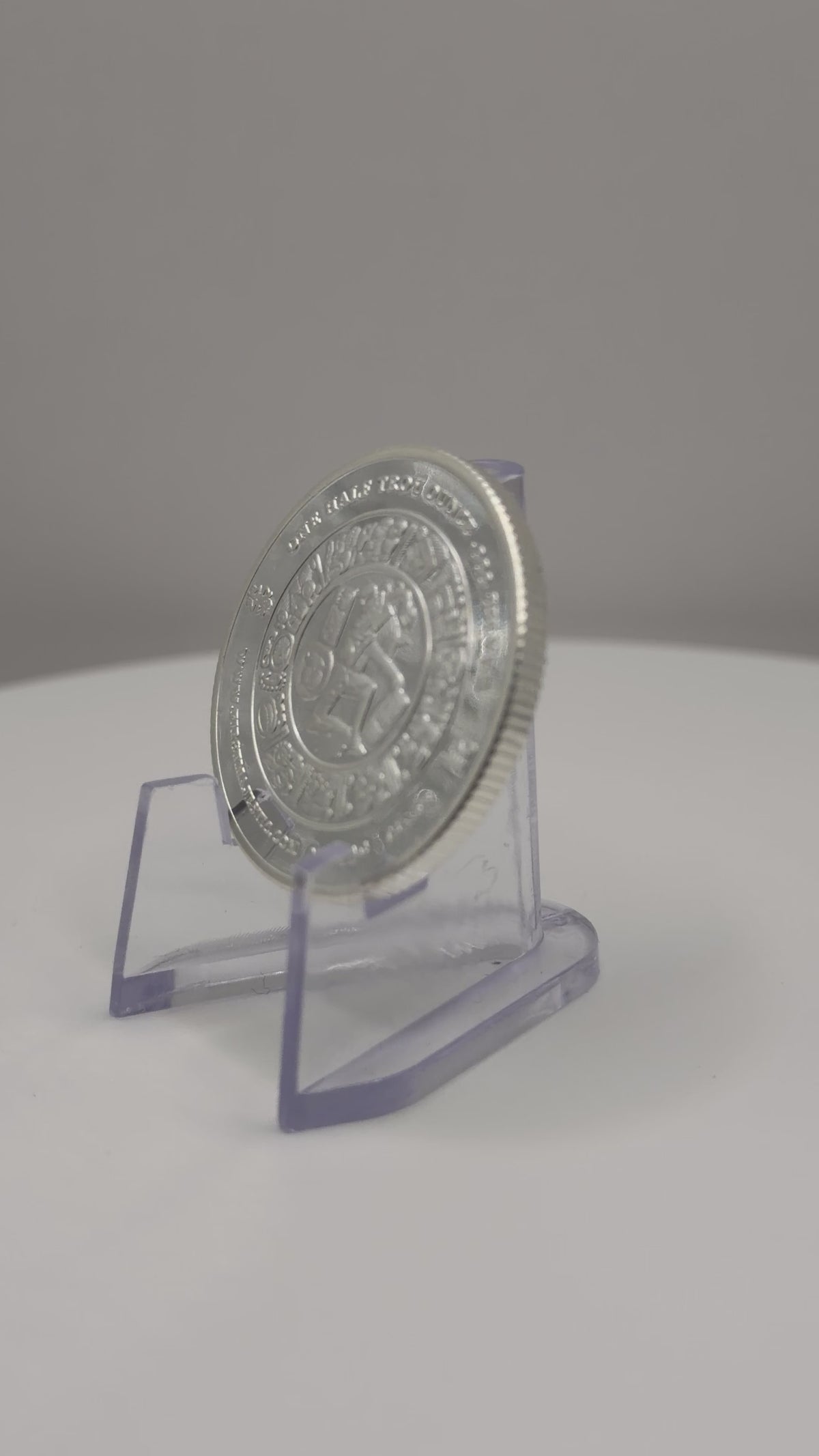 Rondin commémoratif en argent fin 999 d'une demi-once First Majestic, motif maya