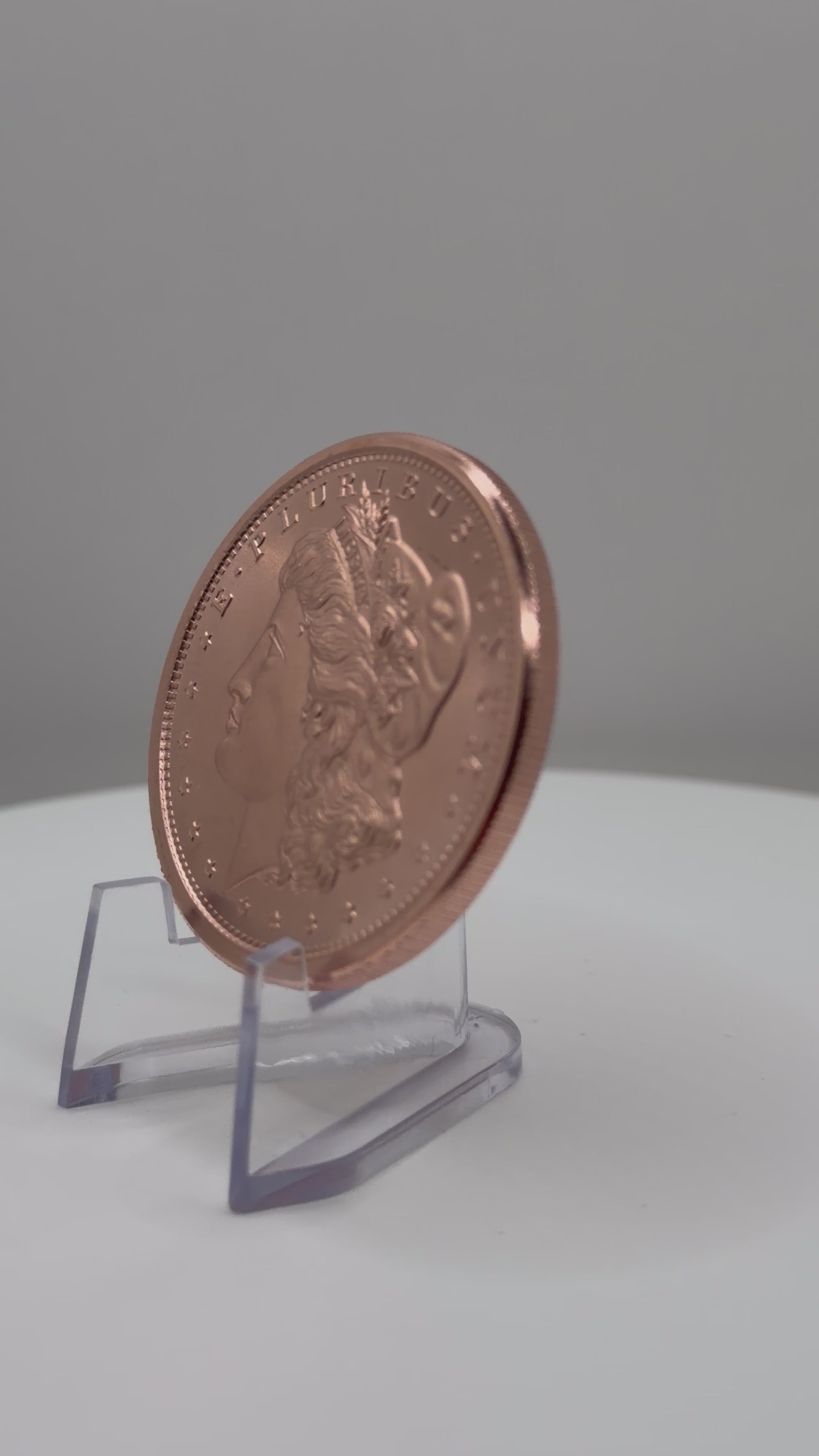 1 oz Morgan Dollar Design .999 Fine Copper Round Bullion Coin