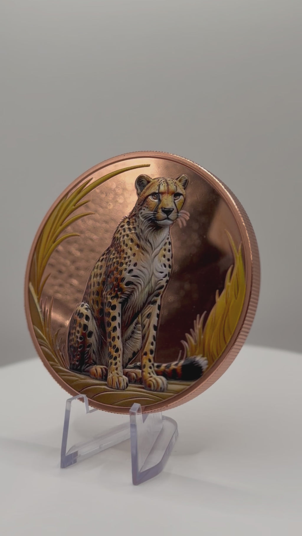Lotus Mint 5 oz Cheetah .999 Fine Copper Round – Big Cat Series